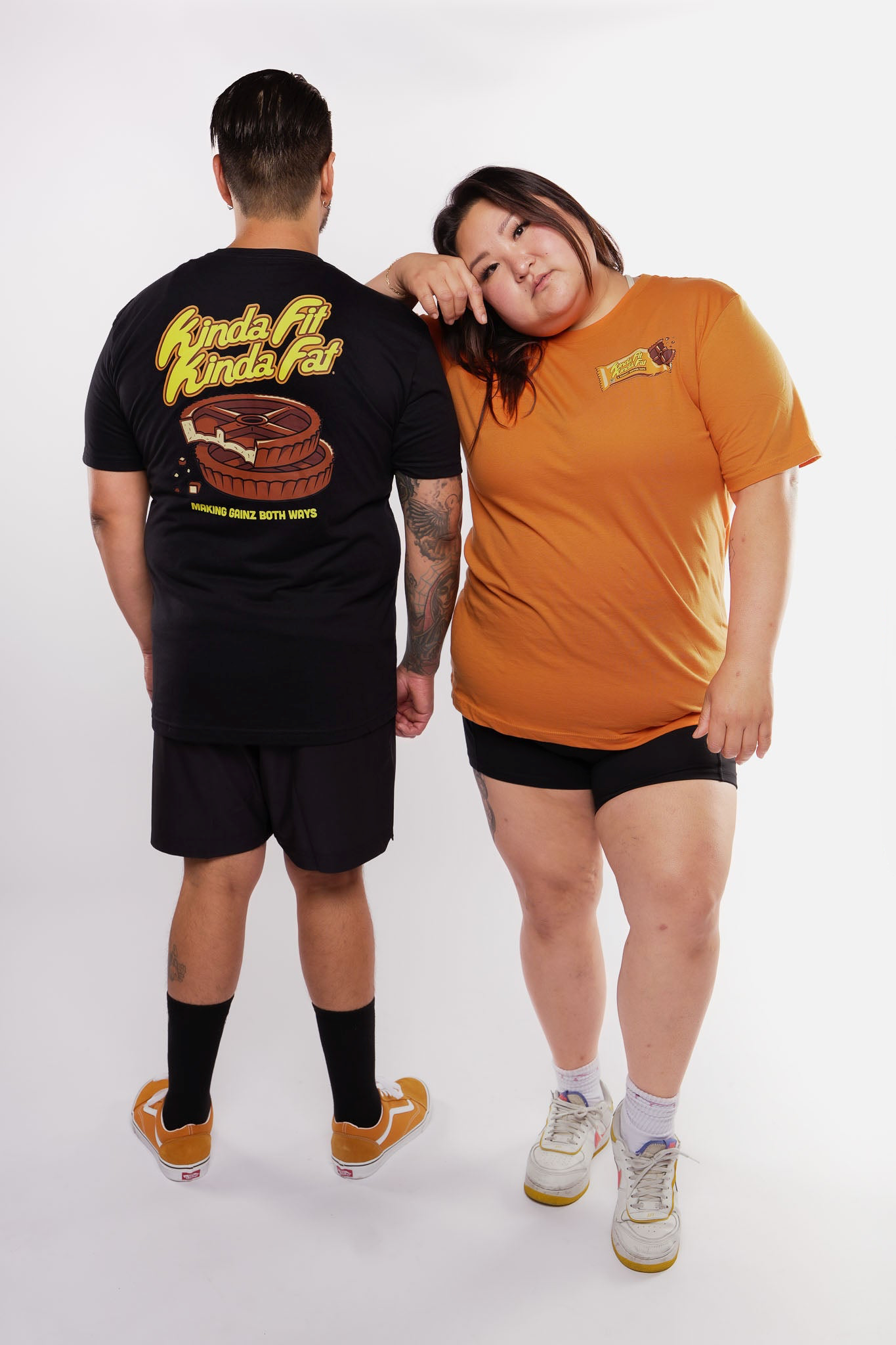 Kinda Fit Kinda Fat Peanut Buffer Cup Tee (Orange)