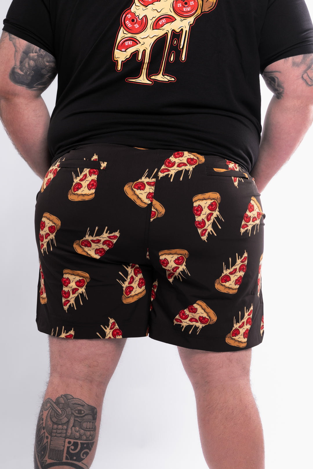 Kinda Fit Kinda Fat Plateroni Pizza 5.5" Training Shorts