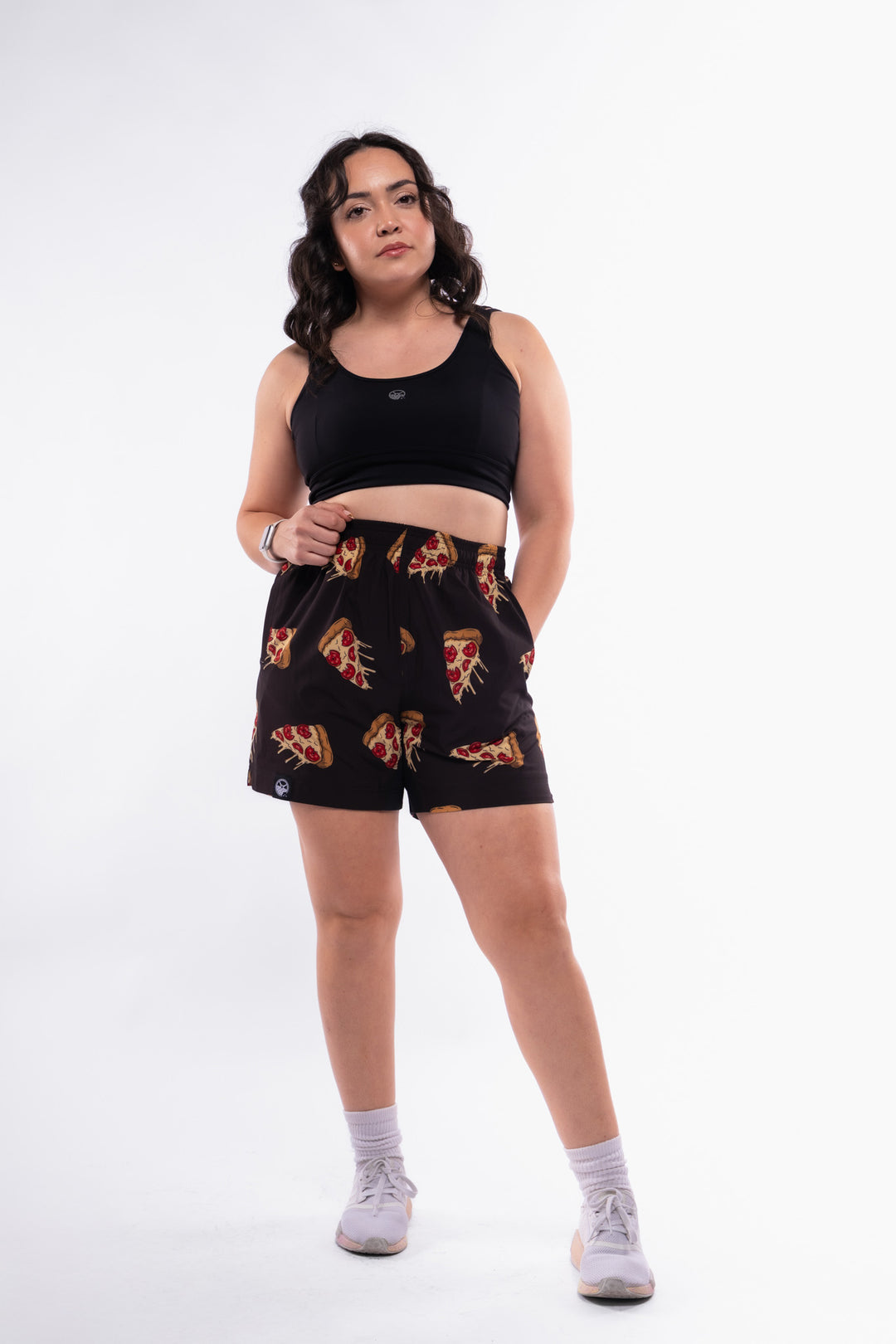 Kinda Fit Kinda Fat Plateroni Pizza 5.5" Training Shorts