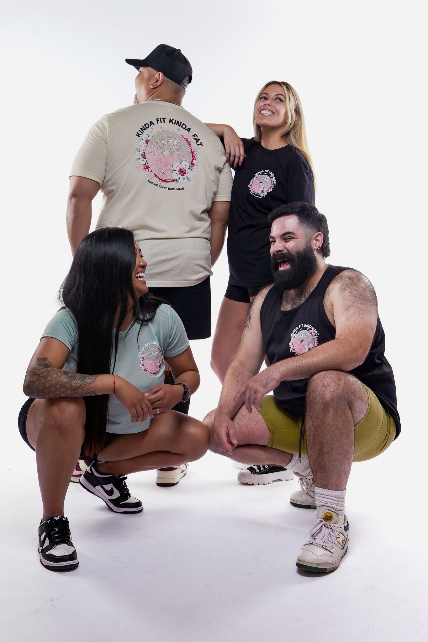 Kinda Fit Kinda Fat Sakura Gainz Cropped Tee