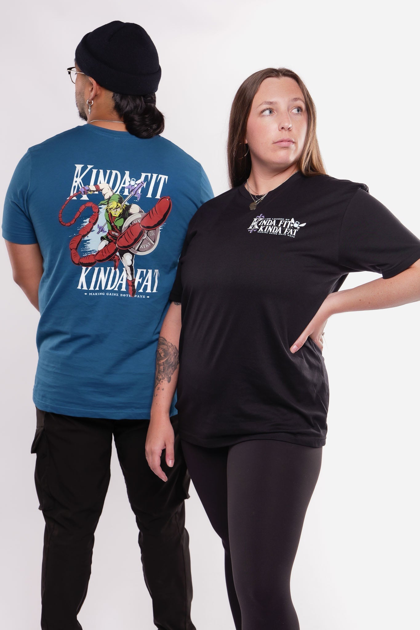Kinda Fit Kinda Fat Sausage Link Tee (Black)
