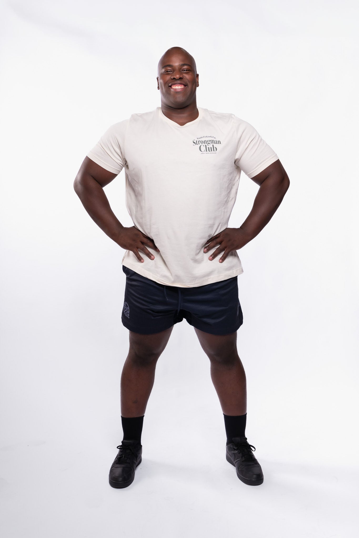 Kinda Fit Kinda Fat Strongman Club Tee (Natural)