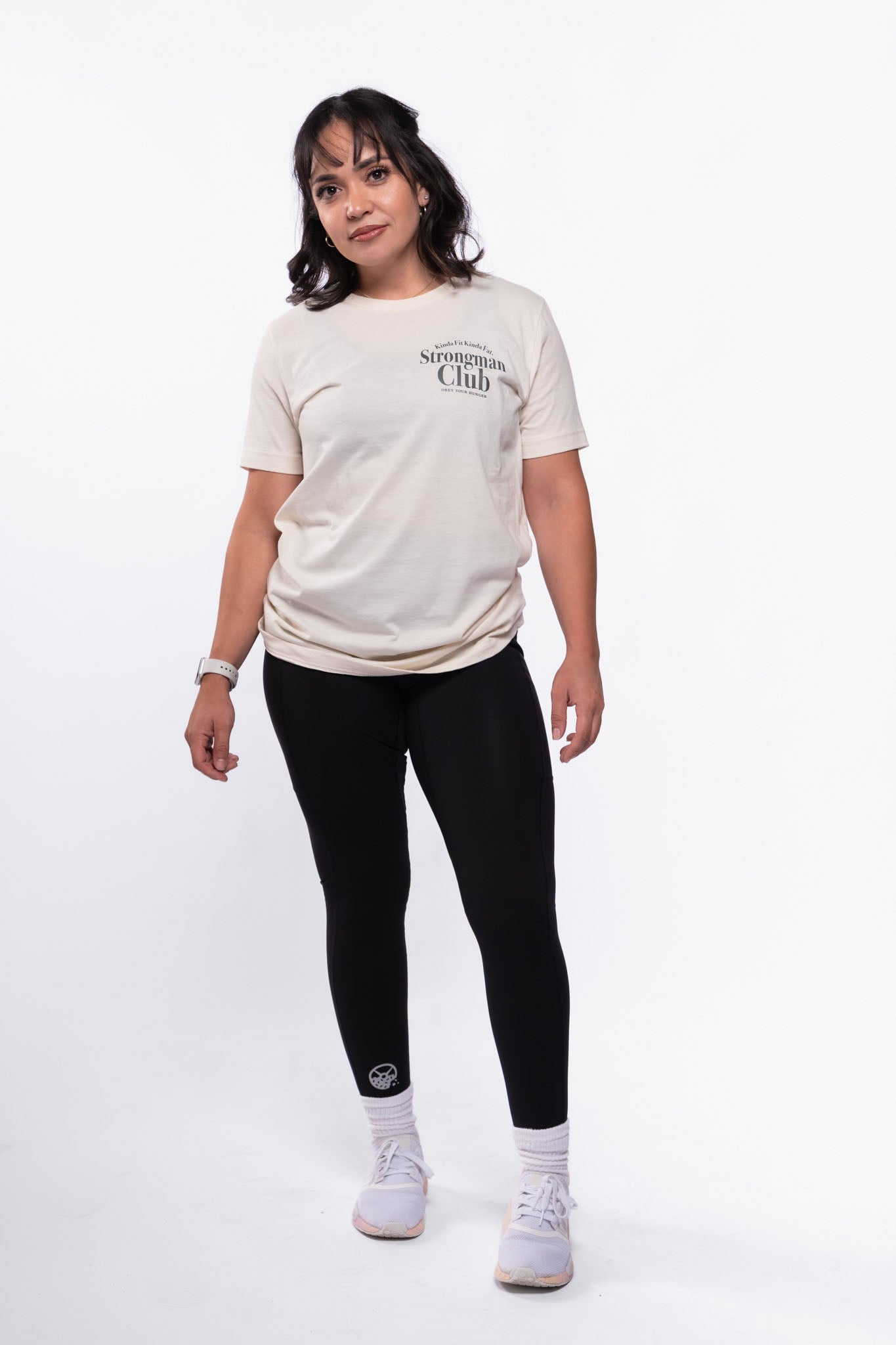 Kinda Fit Kinda Fat Strongman Club Tee (Natural)