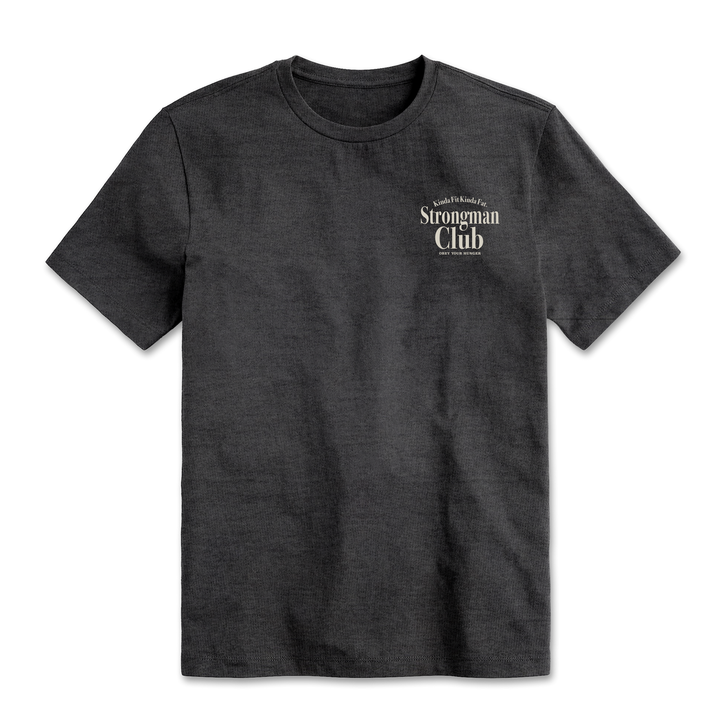 Kinda Fit Kinda Fat Strongman Club Tee (Charcoal)