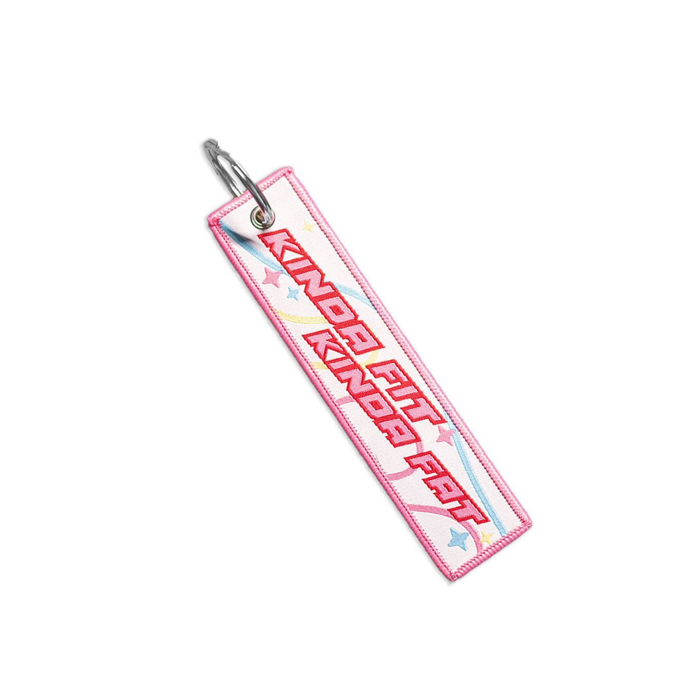 Kinda Fit Kinda Fat Swoler Moon Jet Tag Keychain