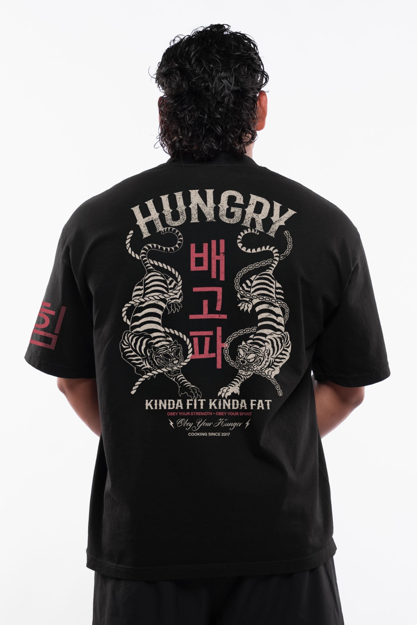 Kinda Fit Kinda Fat Tiger Tails Premium Oversized Tee