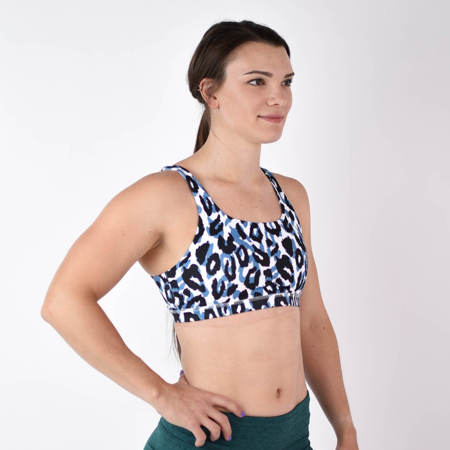 FLEO Celine Sports Bra - Blue Leopard - 9 for 9
