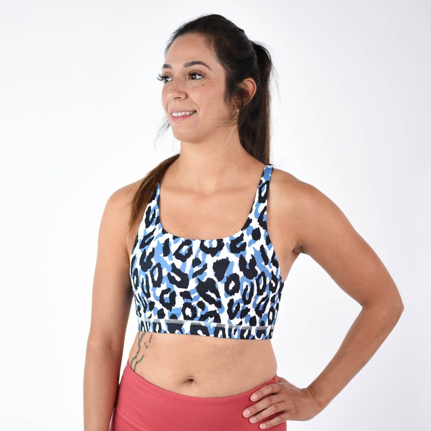 FLEO Celine Sports Bra - Blue Leopard - 9 for 9
