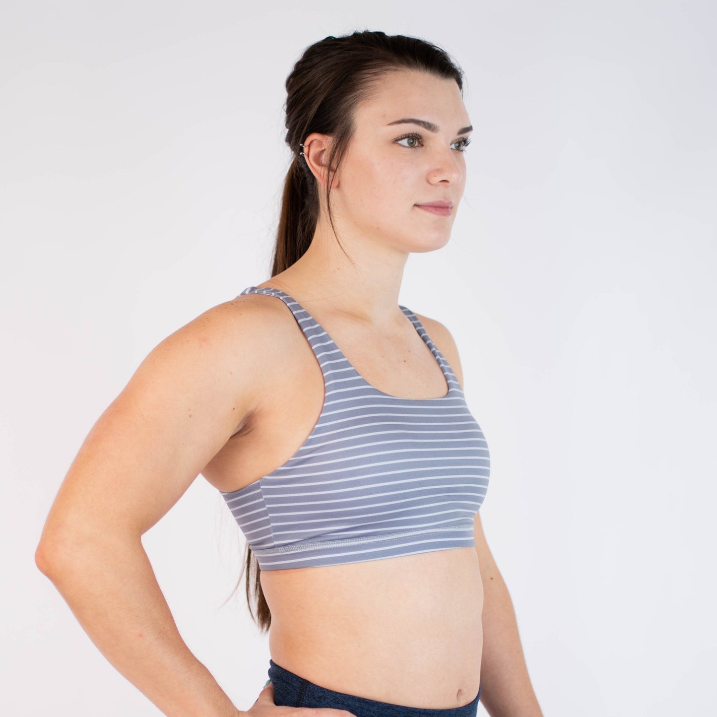 FLEO Celine Sports Bra - Grey Stripe - 9 for 9