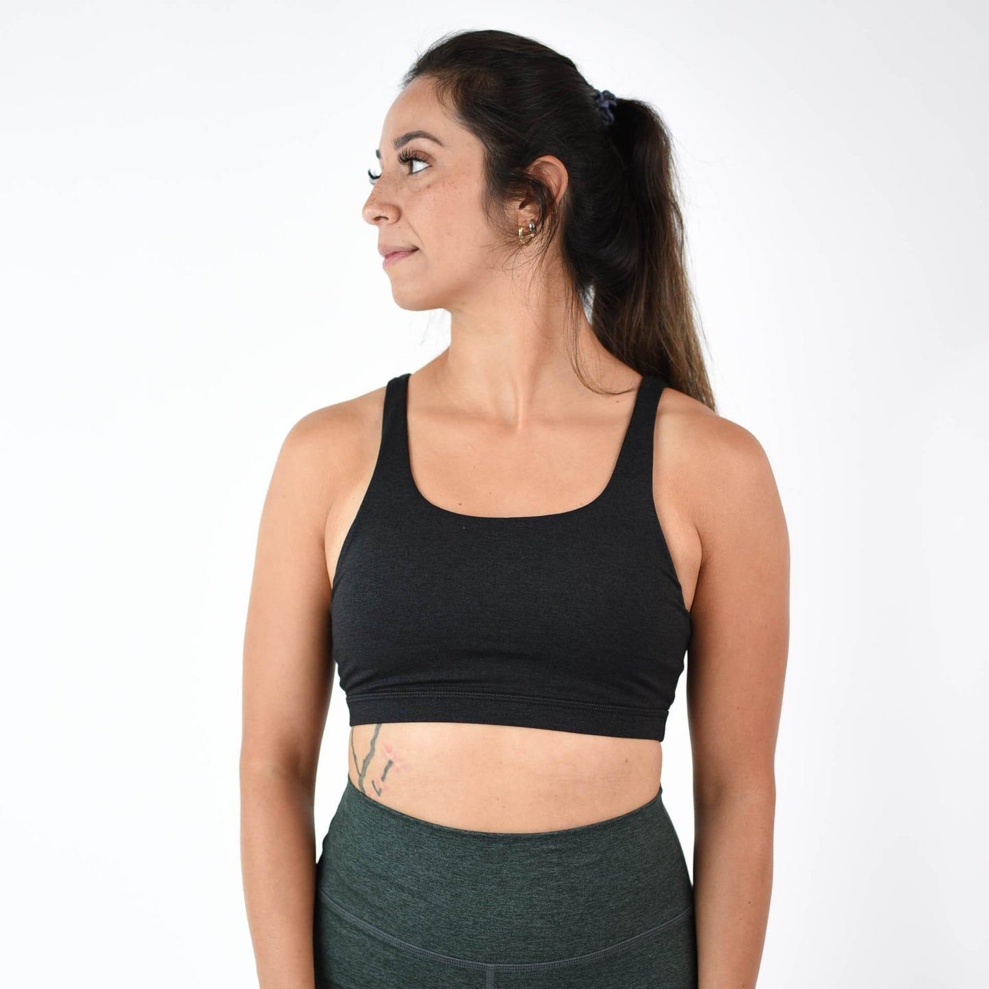 FLEO Celine Sports Bra - Heather Black - 9 for 9