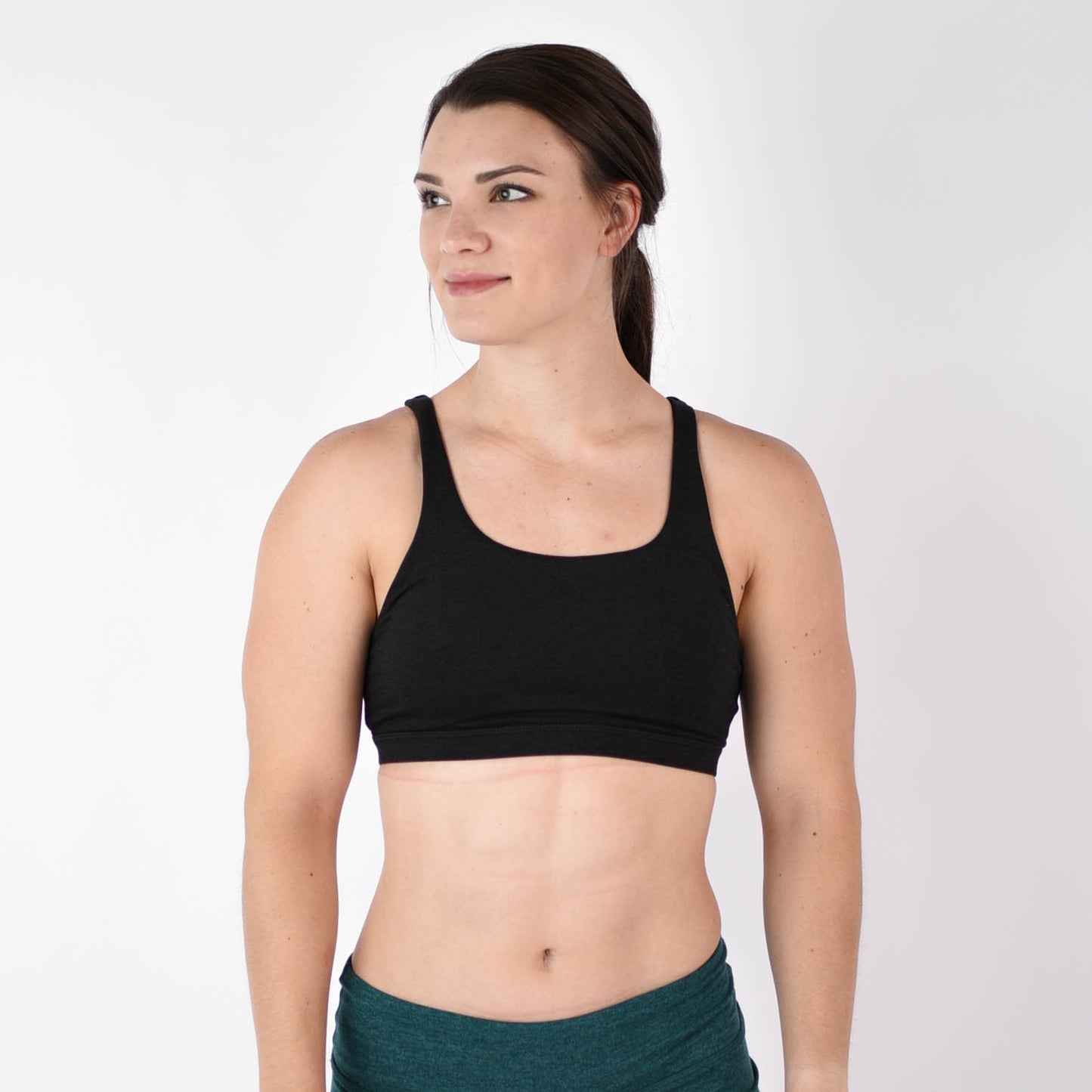 FLEO Celine Sports Bra - Heather Black - 9 for 9
