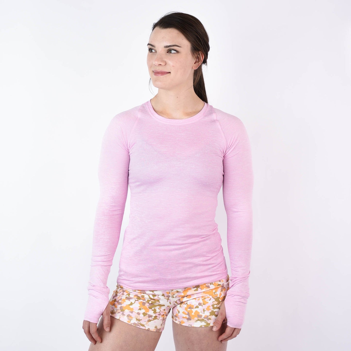 FLEO Foundation Long Sleeve - Heather Bubblegum - 9 for 9