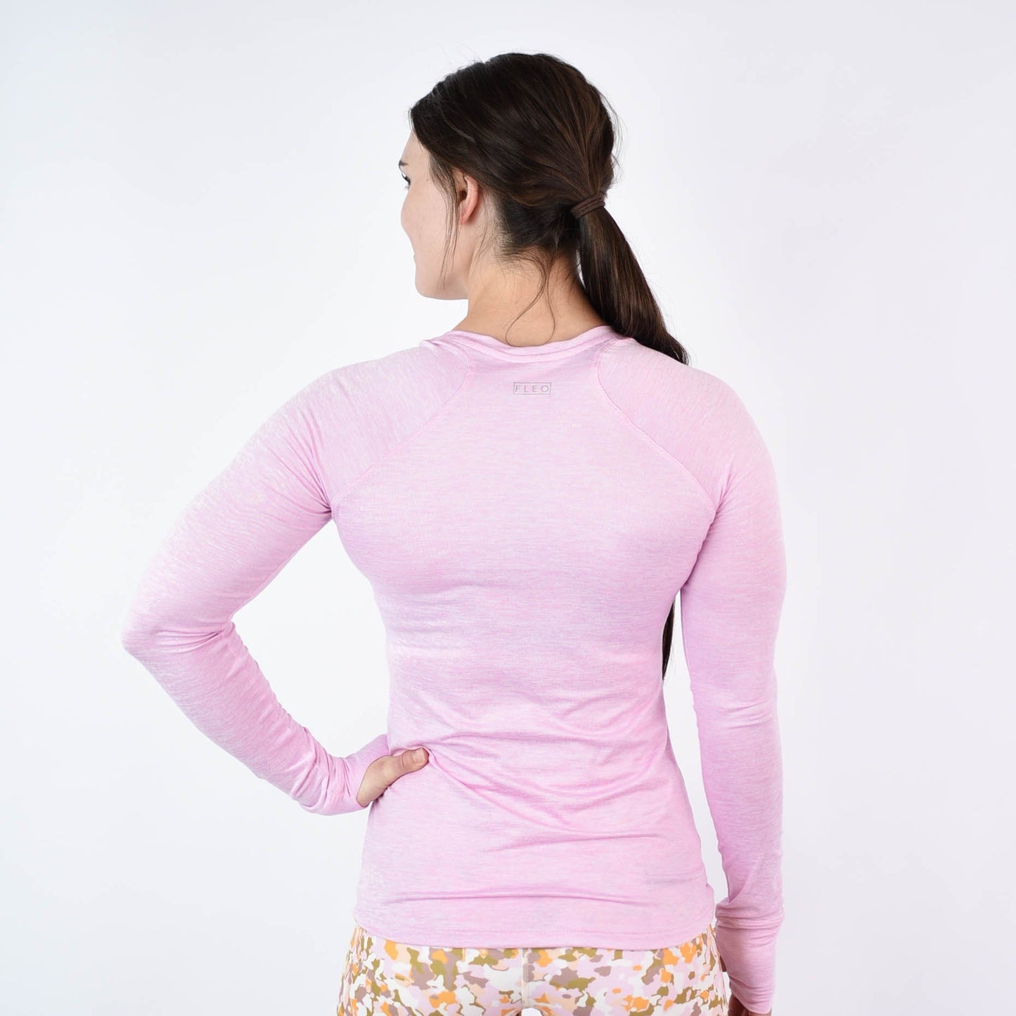 FLEO Foundation Long Sleeve - Heather Bubblegum - 9 for 9