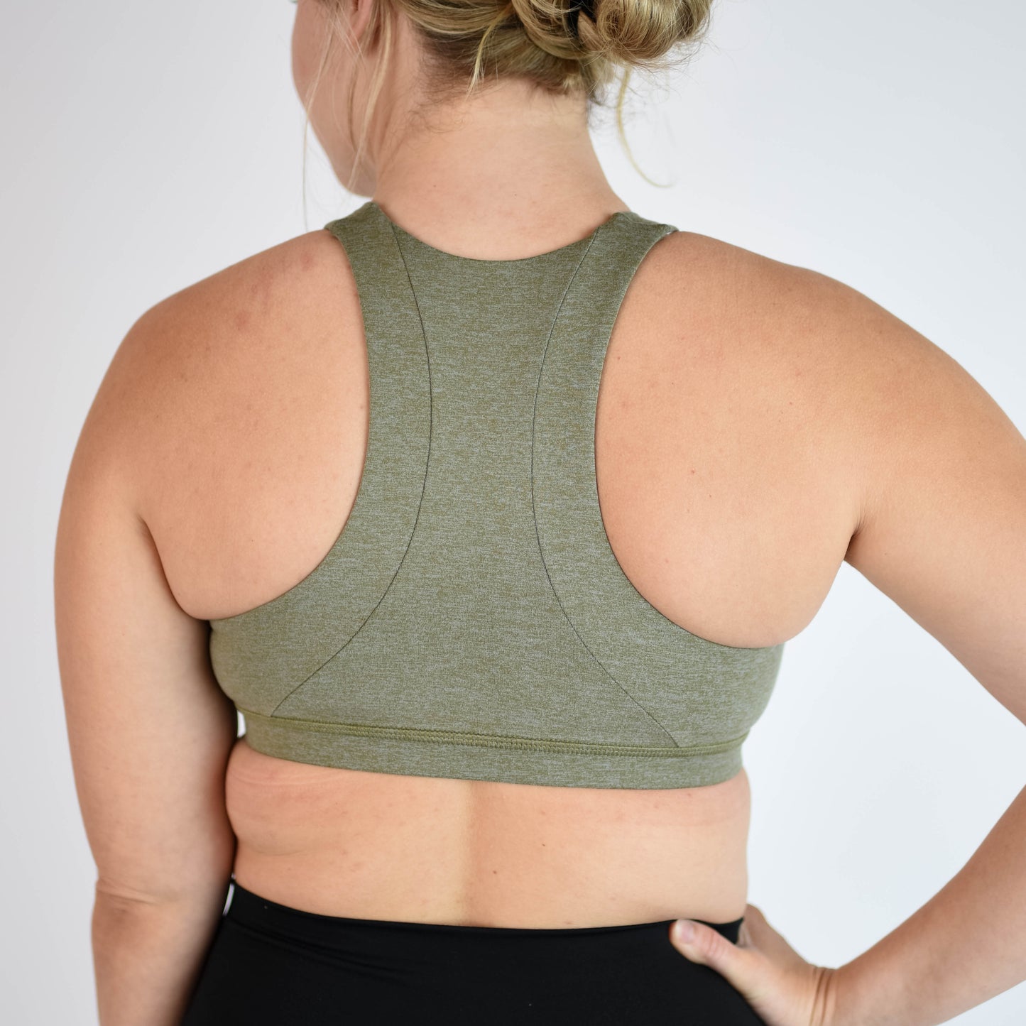 FLEO Jourdaine Sports Bra - Olive Shark