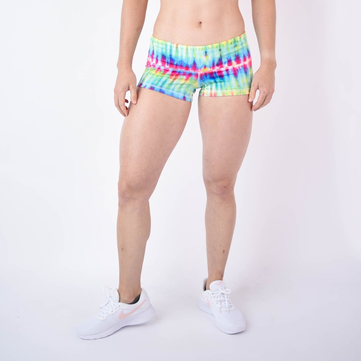 FLEO Rainbow Tie Dye Shorts (Low-rise Contour) - 9 for 9