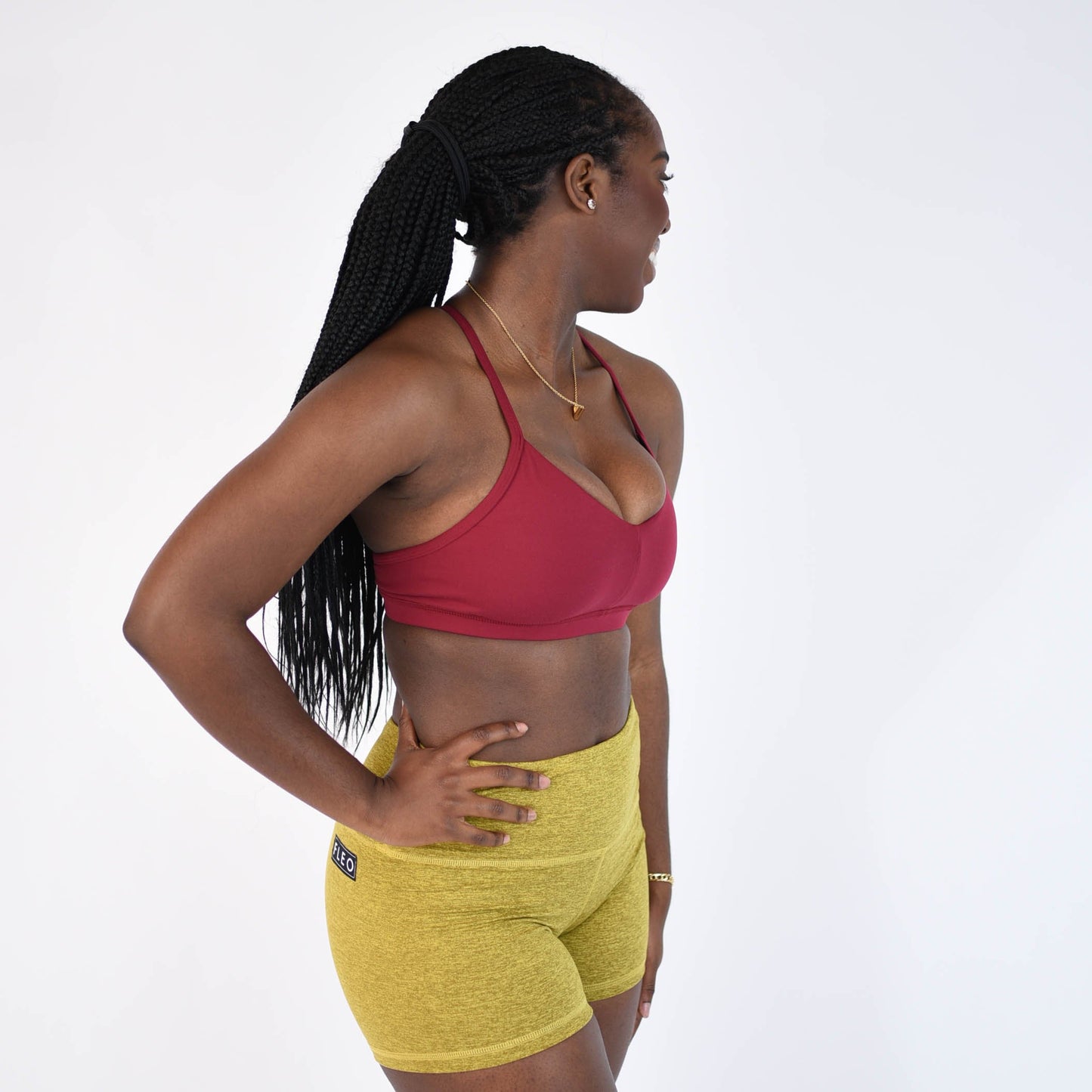 FLEO Reinette Sports Bra - Deep Red - 9 for 9