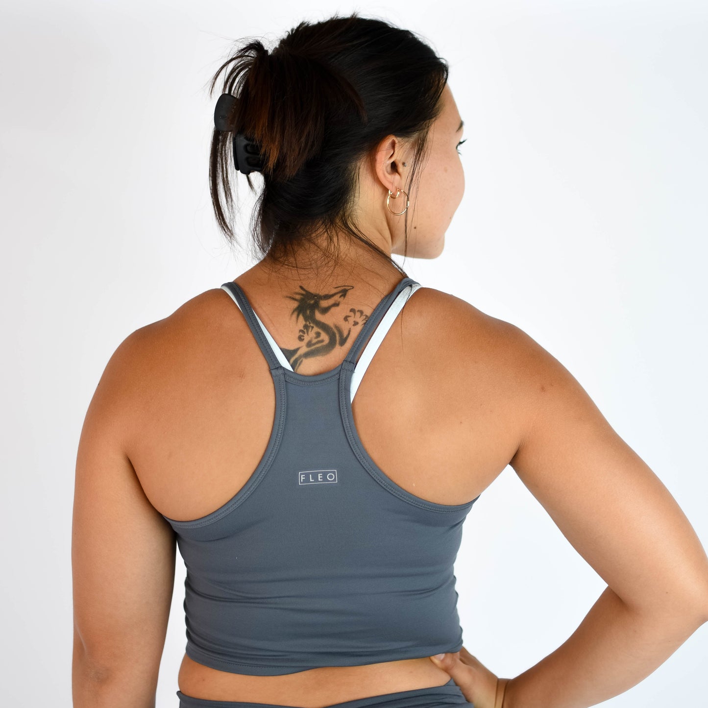 FLEO Switch Up Crop Tank - Castlerock