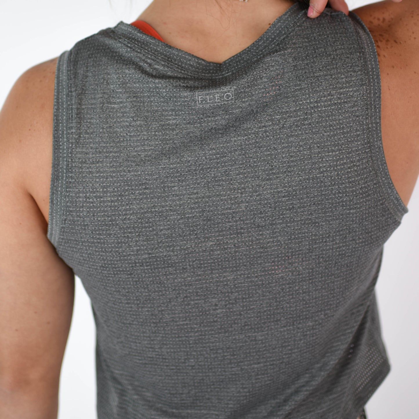 FLEO Dylan Muscle Crop - Heather Black - 9 for 9