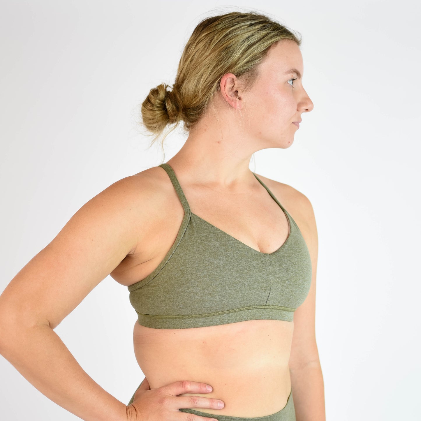 FLEO Reinette Sports Bra - Olive Shark