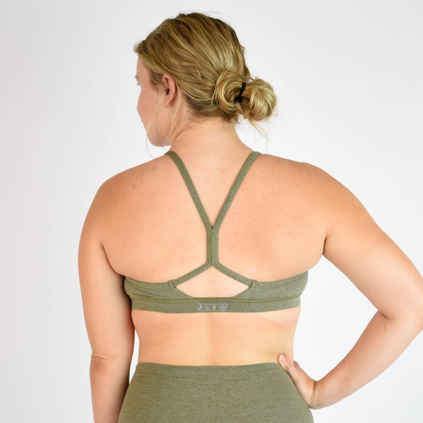 FLEO Reinette Sports Bra - Olive Shark