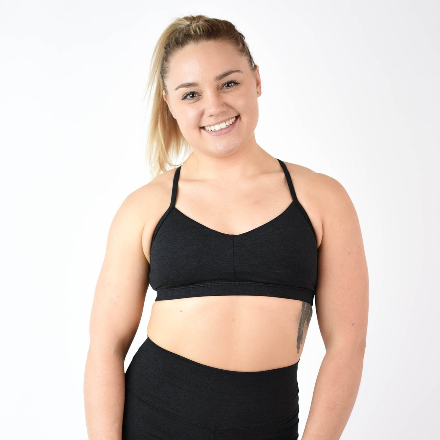 FLEO Reinette Sports Bra - Heather Black - 9 for 9