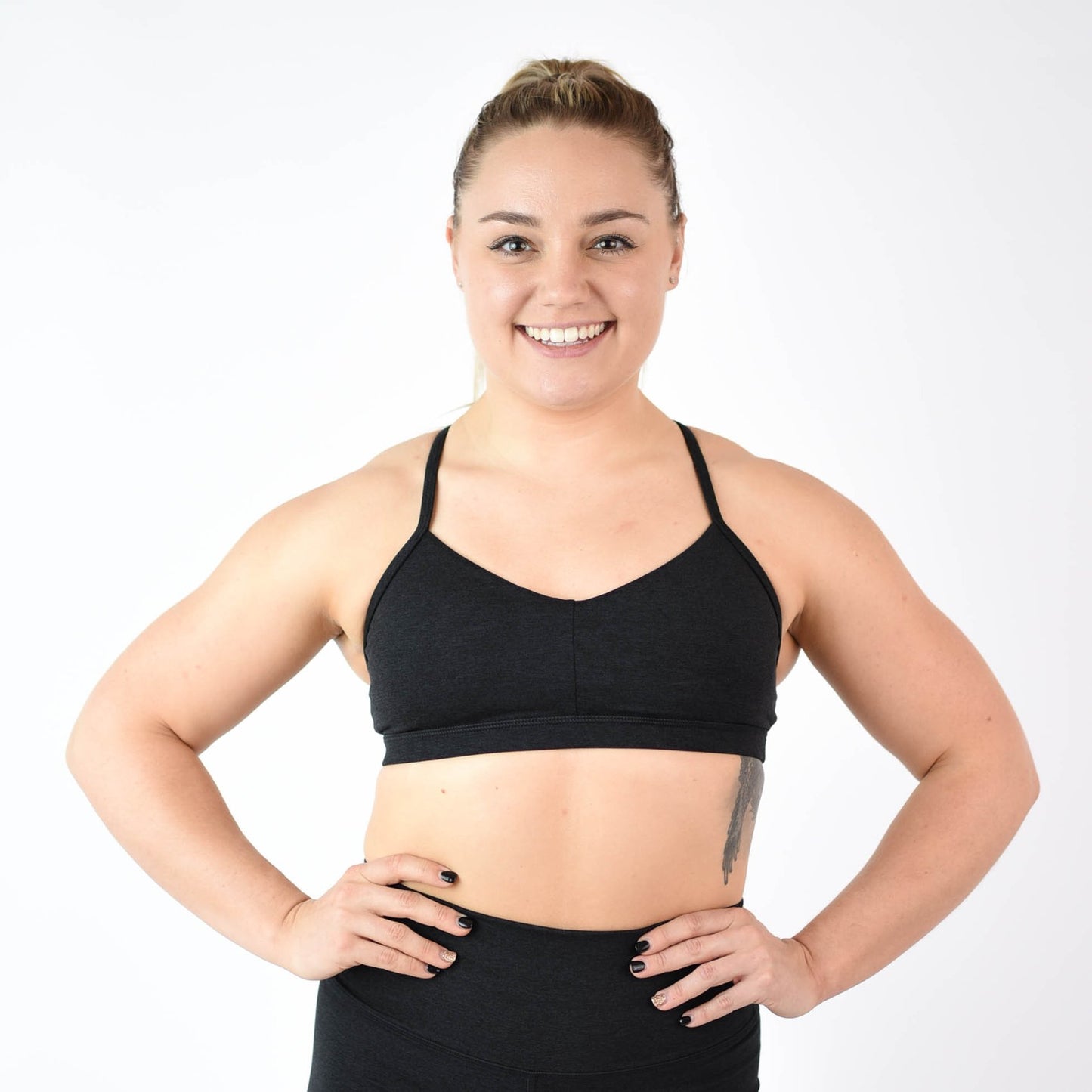 FLEO Reinette Sports Bra - Heather Black - 9 for 9