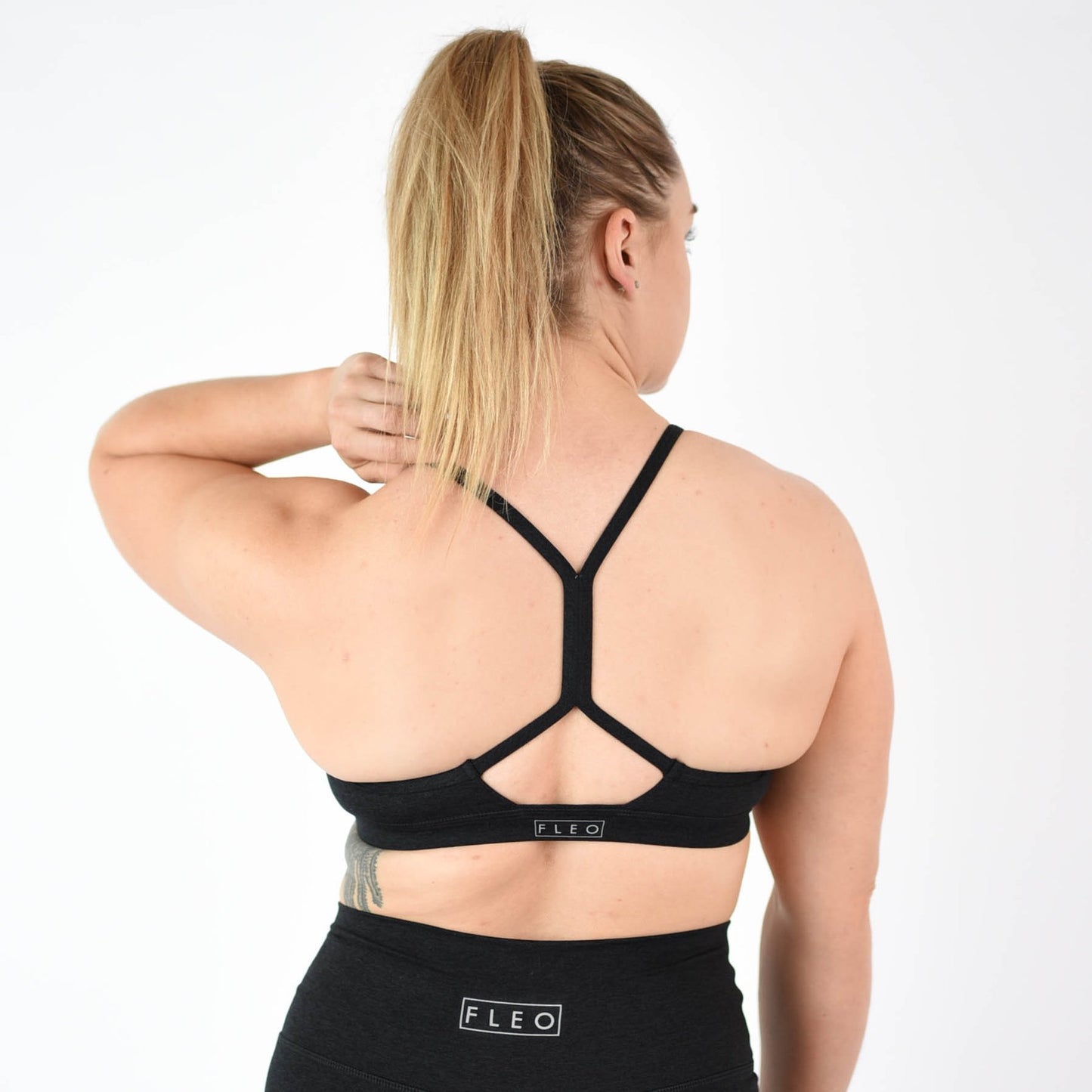 FLEO Reinette Sports Bra - Heather Black - 9 for 9