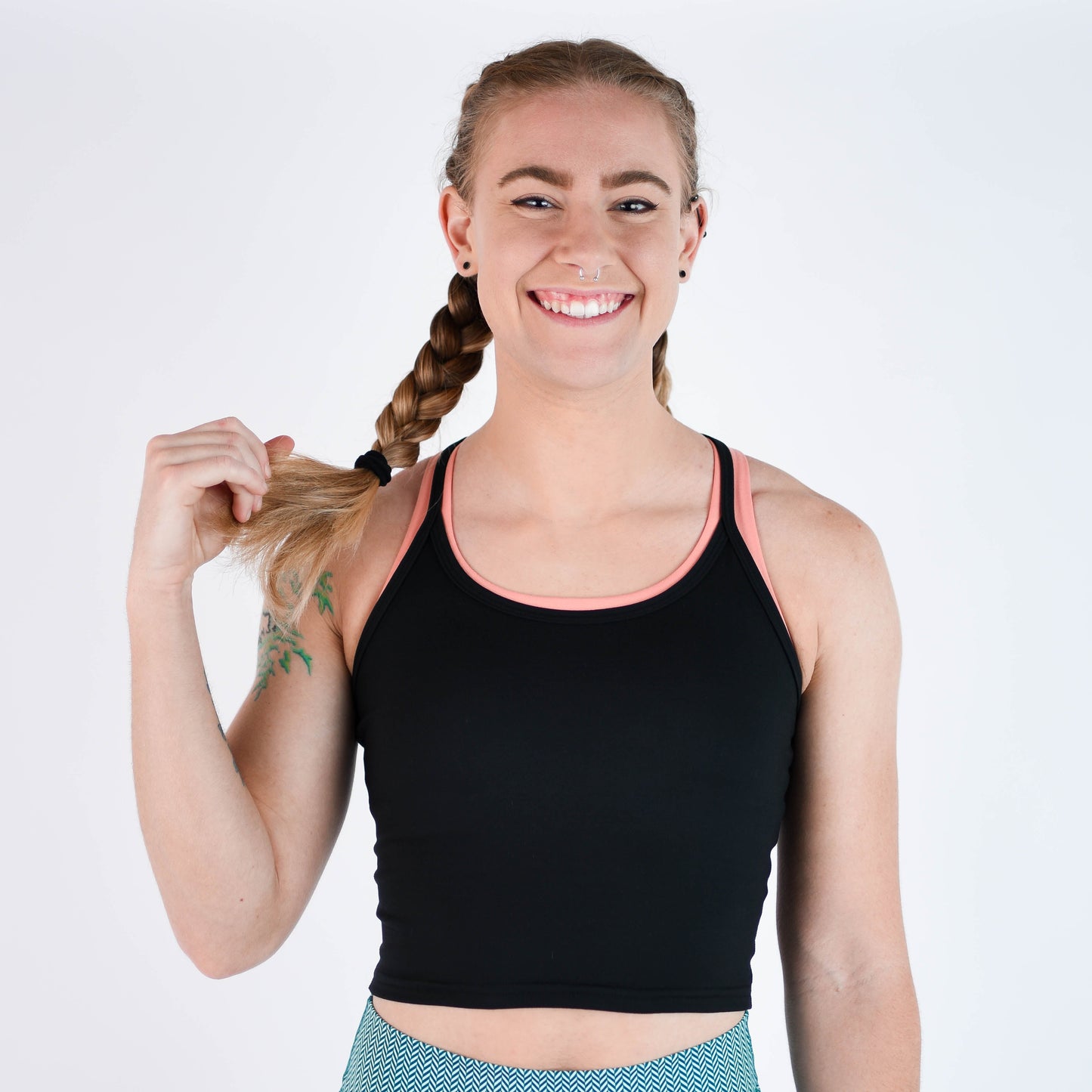 FLEO Switch Up Crop Tank - Black (Bounce)