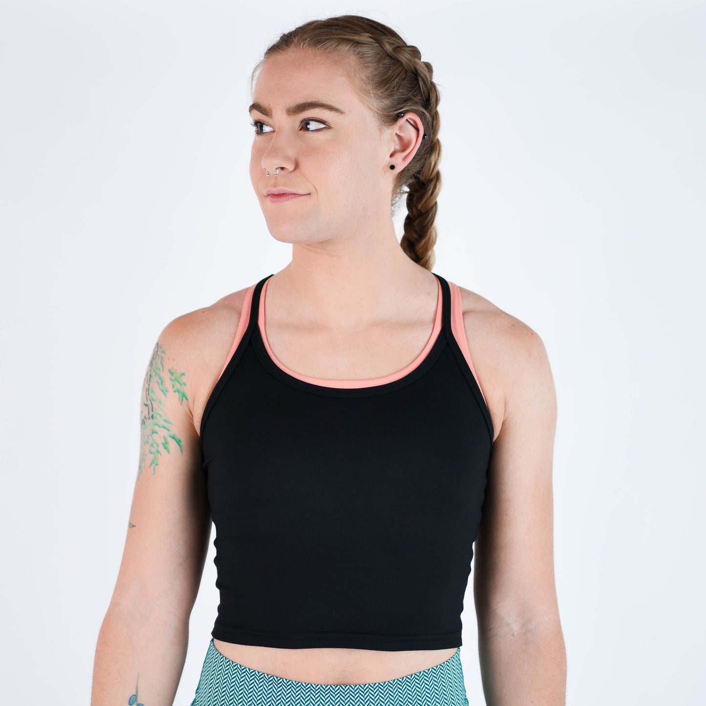 FLEO Switch Up Crop Tank - Black (Bounce)