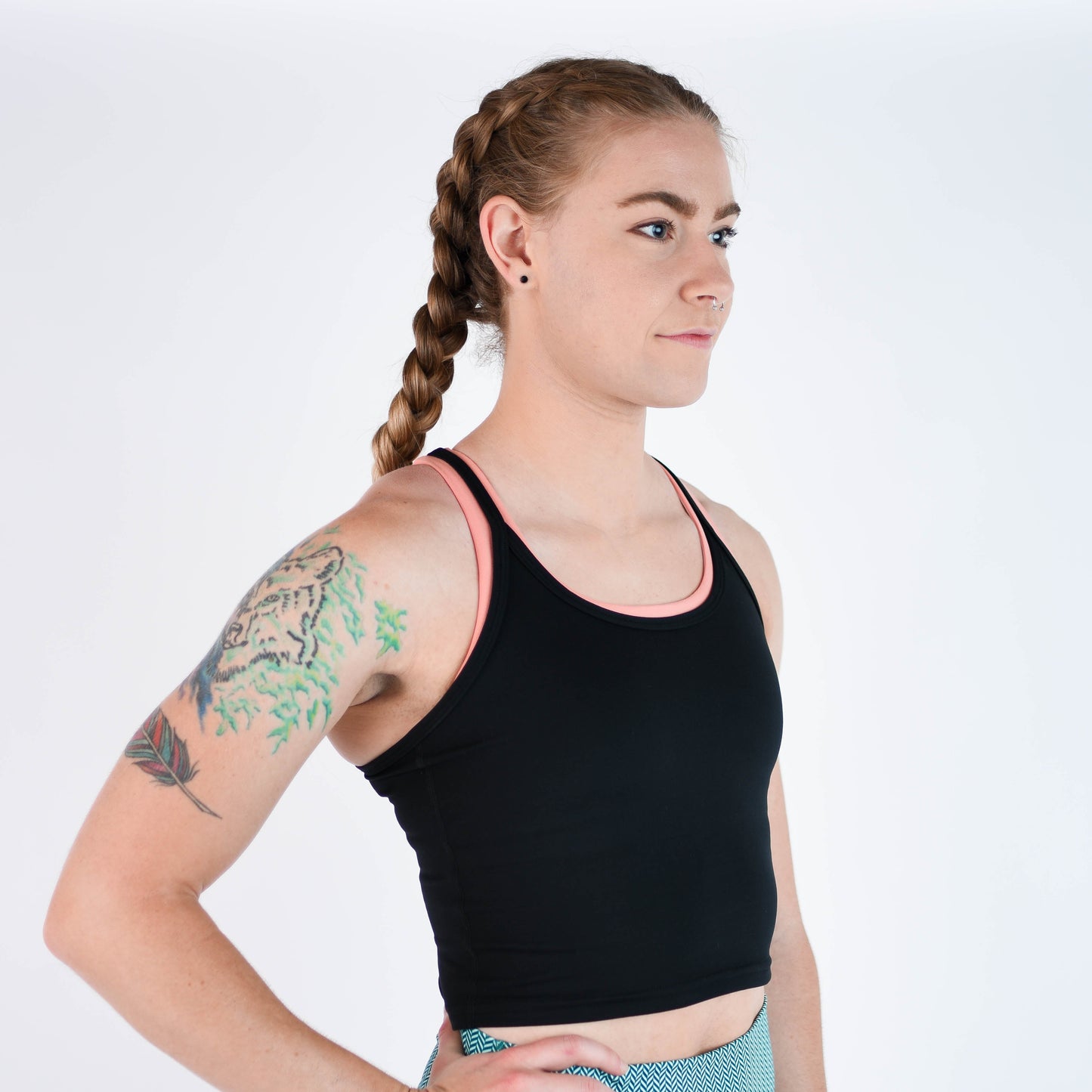 FLEO Switch Up Crop Tank - Black (Bounce)
