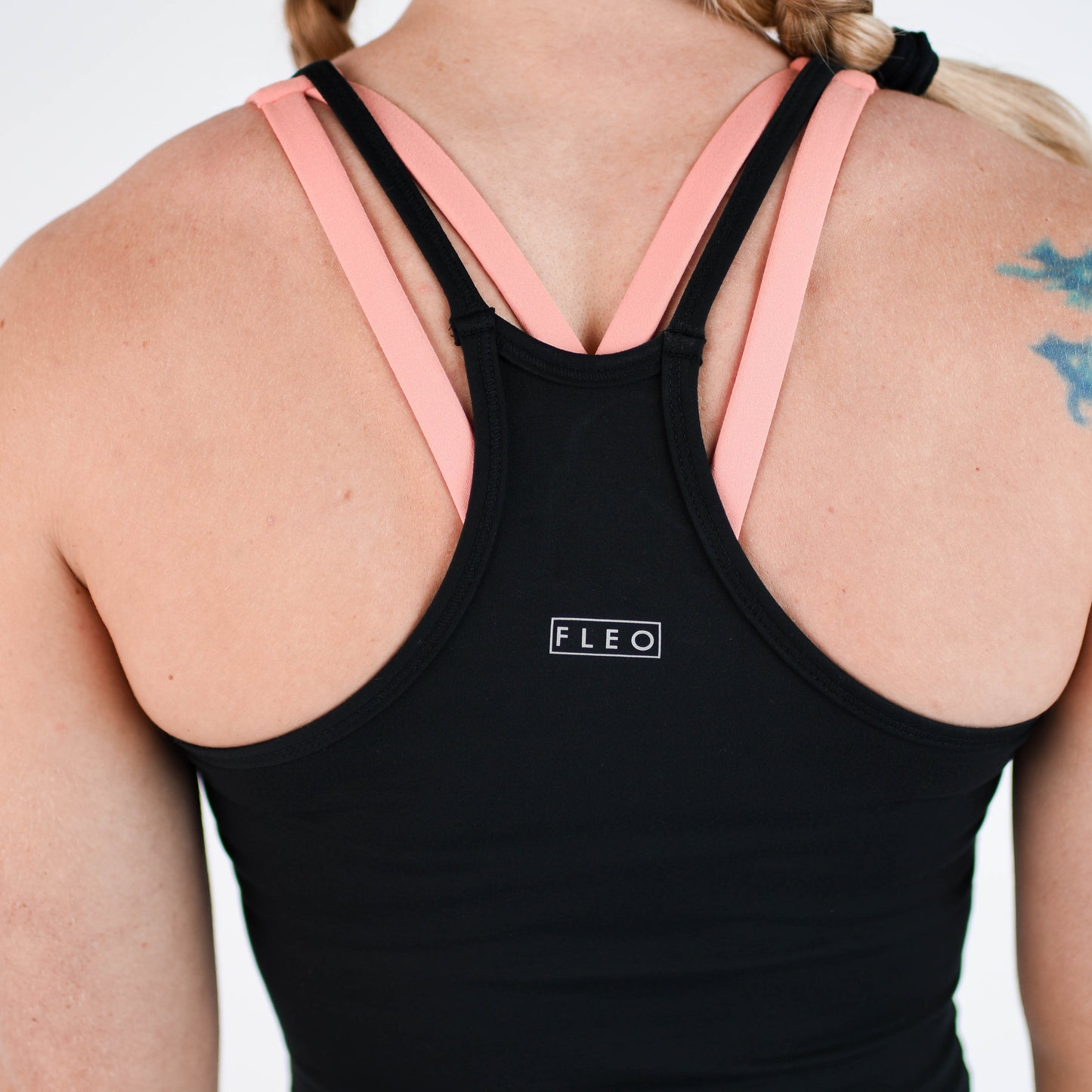 FLEO Switch Up Crop Tank - Black (Bounce)