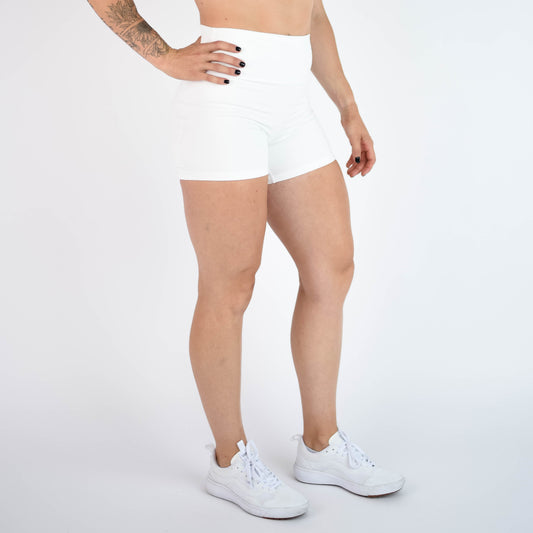 FLEO White Shorts (True High Contour)