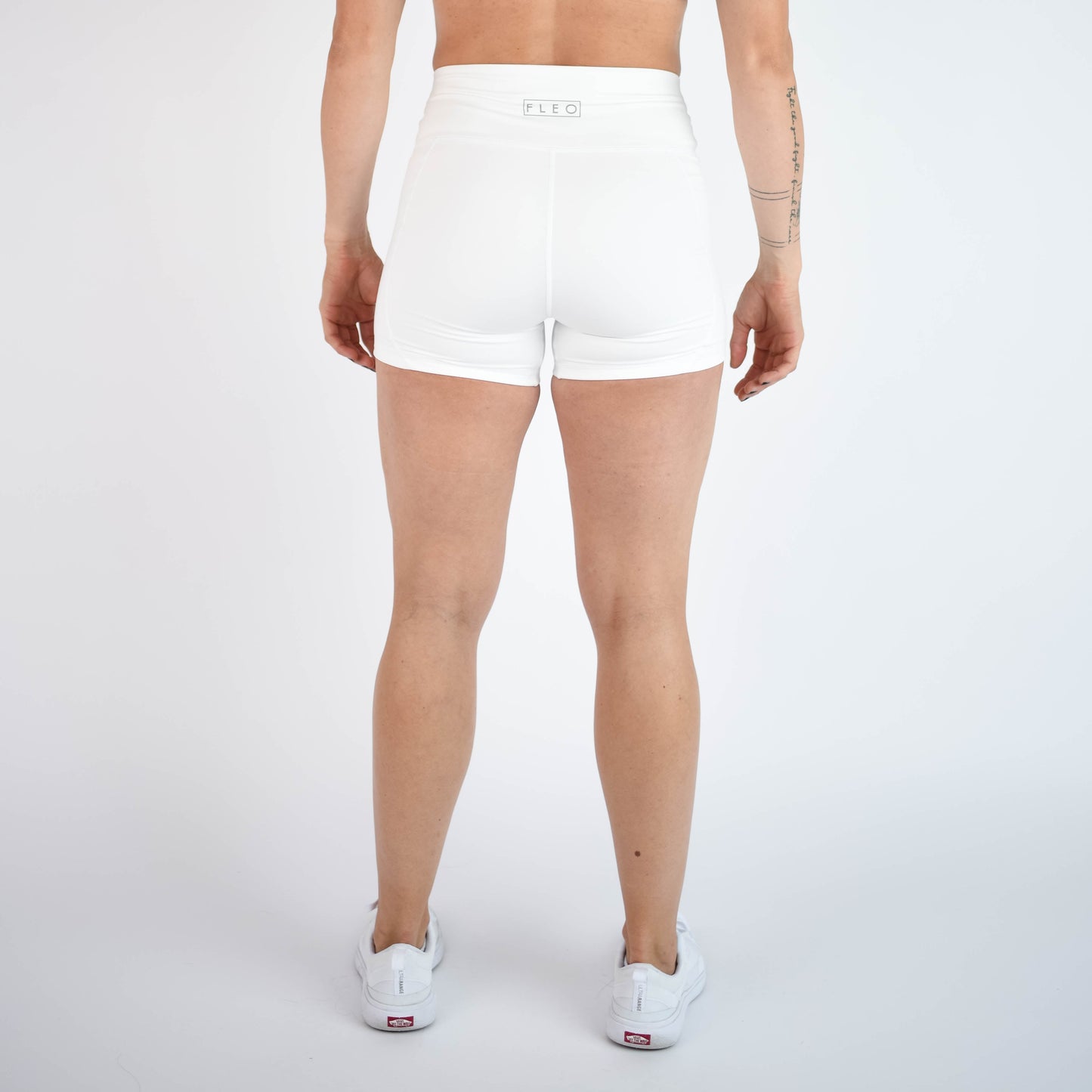 FLEO White Shorts (True High Contour)