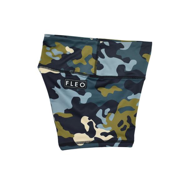 FLEO Alpine Olive Camo Shorts (Power High-rise) - 9 for 9