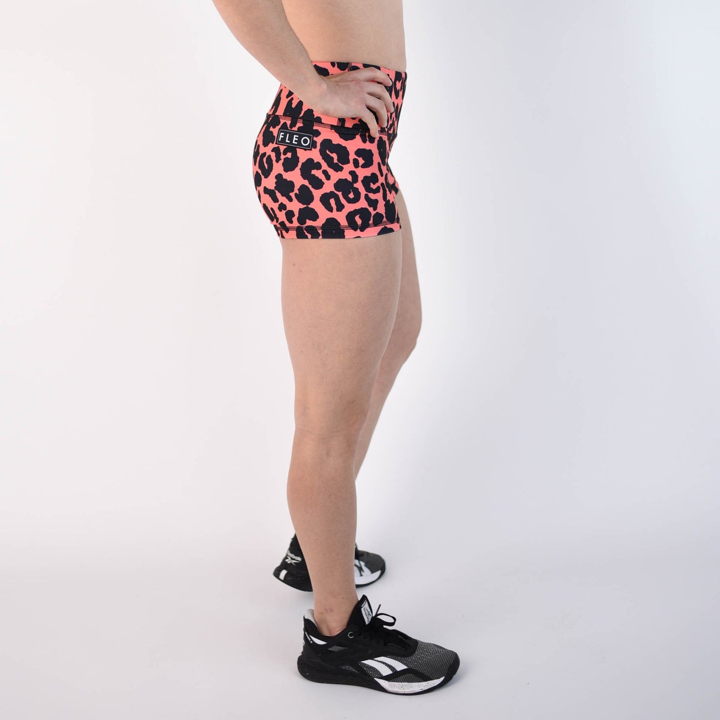 FLEO Coral Leopard Shorts (High-rise Original) - 9 for 9