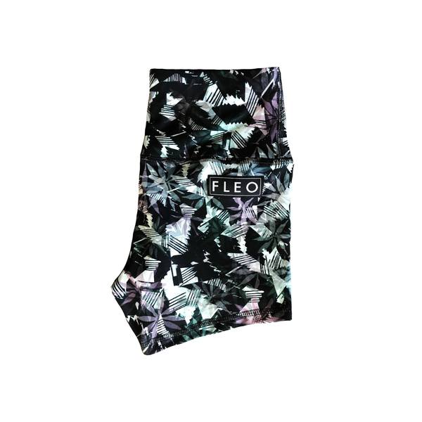 FLEO Dark Botanical Shorts (Power High-rise) - 9 for 9