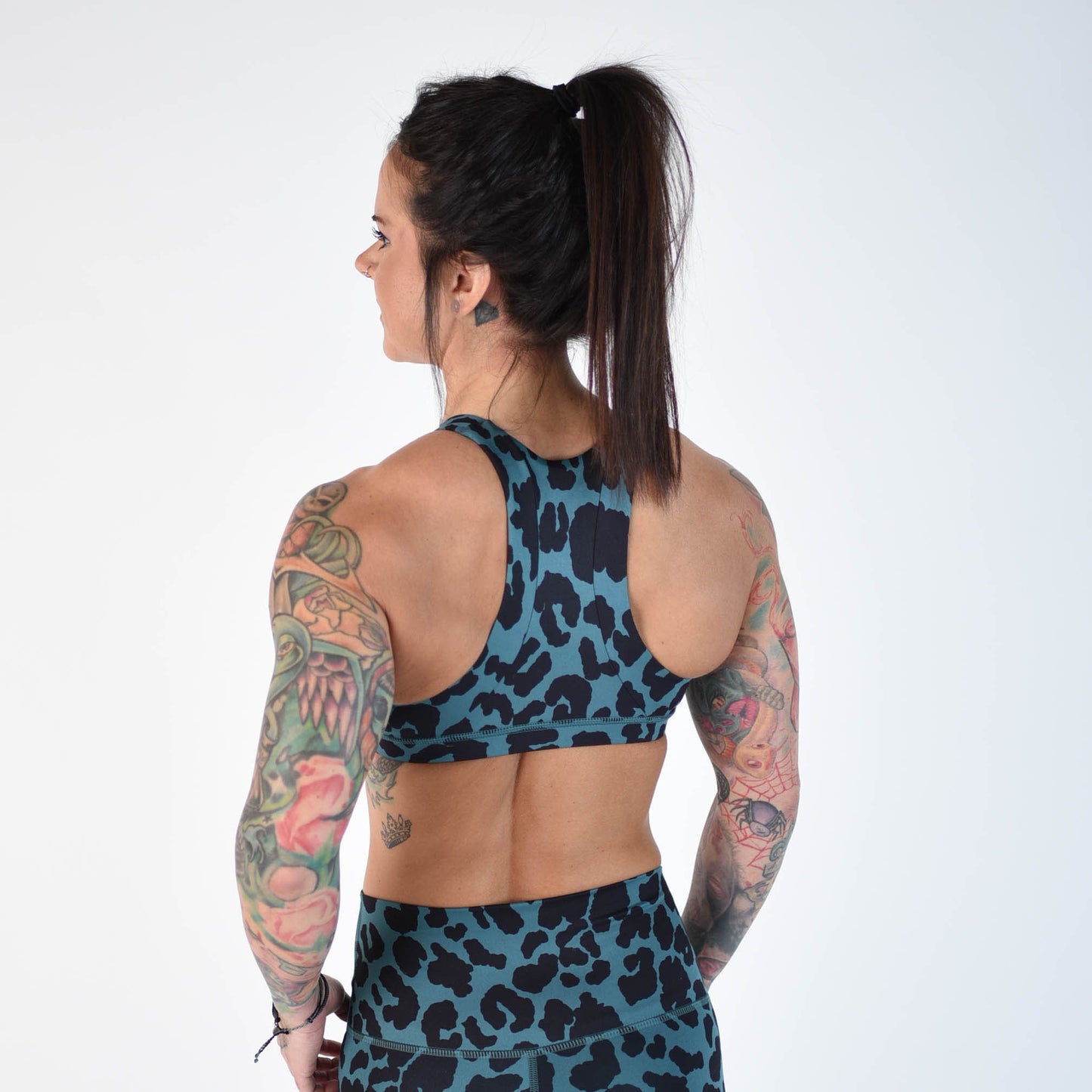 FLEO Jourdaine Sports Bra - Mediterranean Leopard x Maddy Forberg - 9 for 9