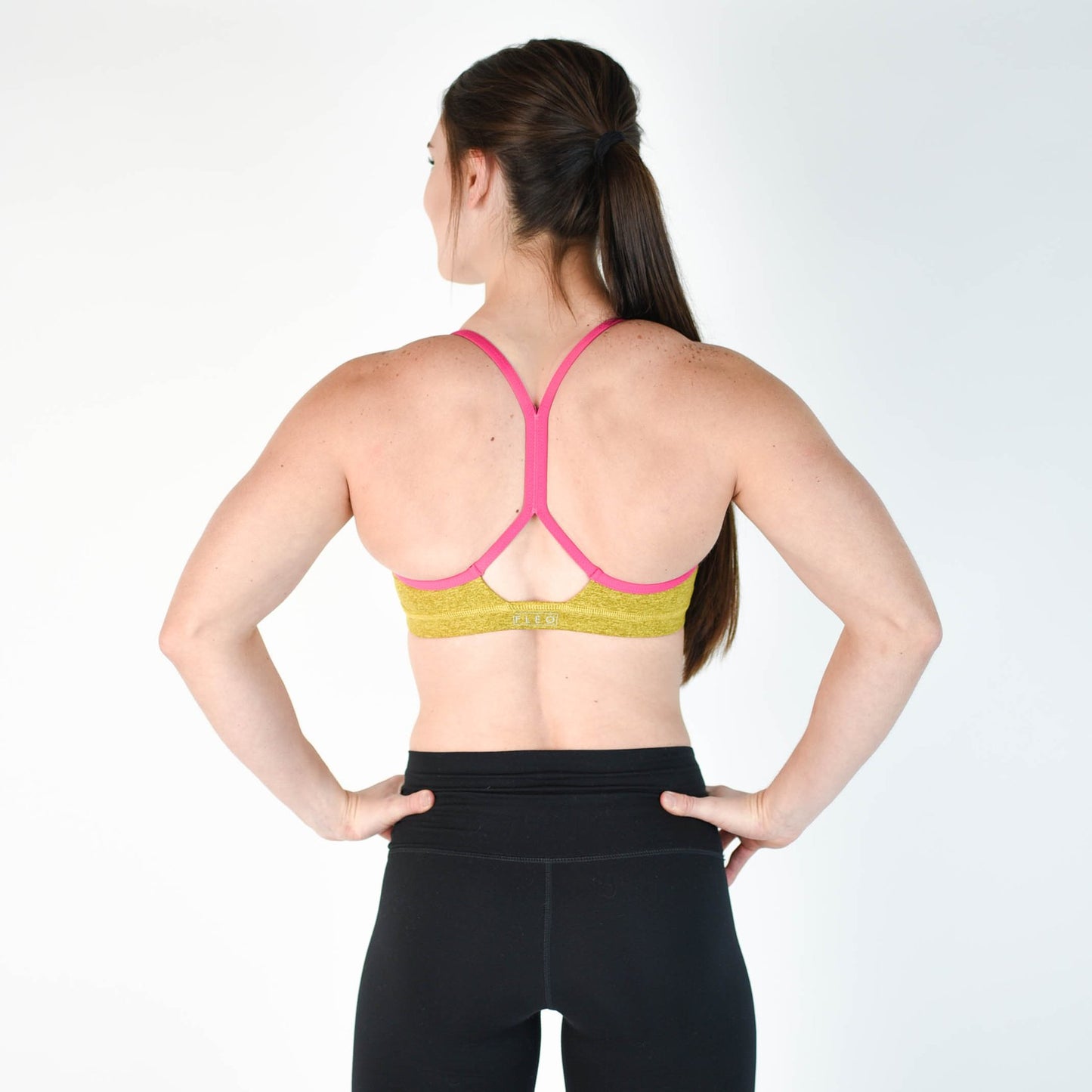 FLEO Reinette Sports Bra - Bronze Bamboo + Cabaret Straps - 9 for 9