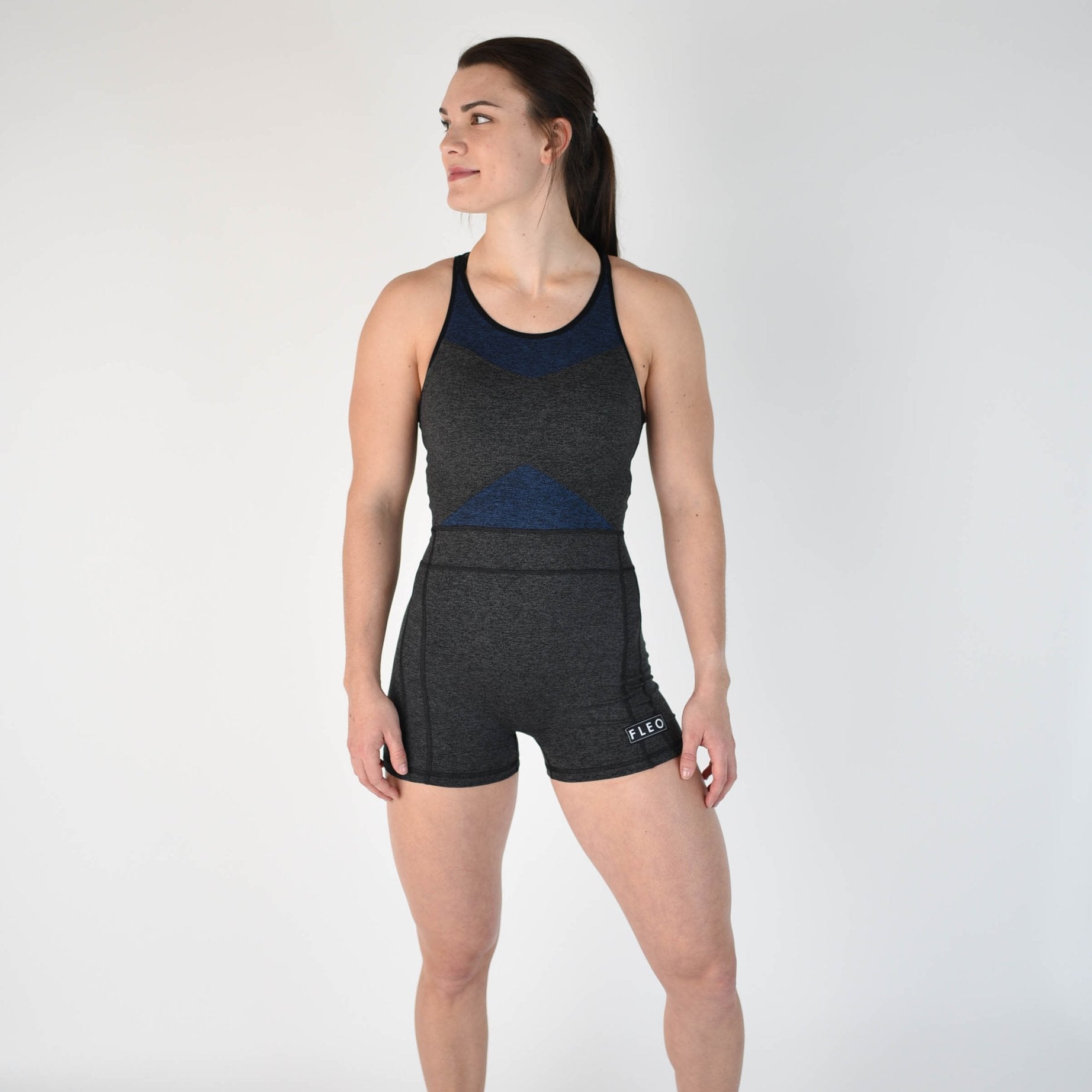 FLEO Singlet (Charcoal / Blue) - 9 for 9