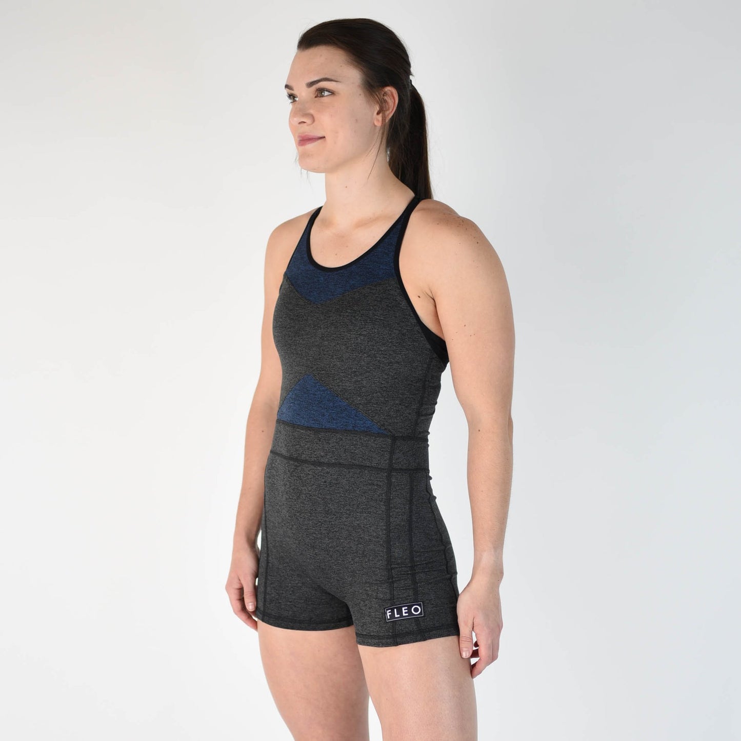 FLEO Singlet (Charcoal / Blue) - 9 for 9