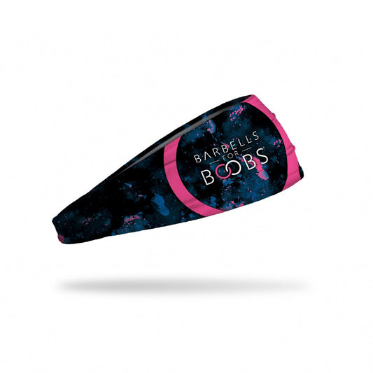 JUNK Barbells for Boobs Black Tie Dye Headband (Big Bang Lite)