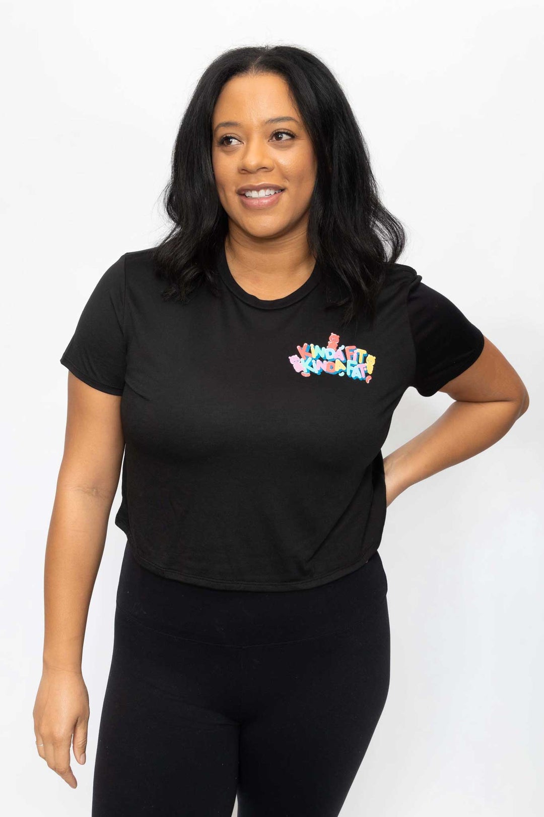 Kinda Fit Kinda Fat Gummy Thicc Cropped Tee