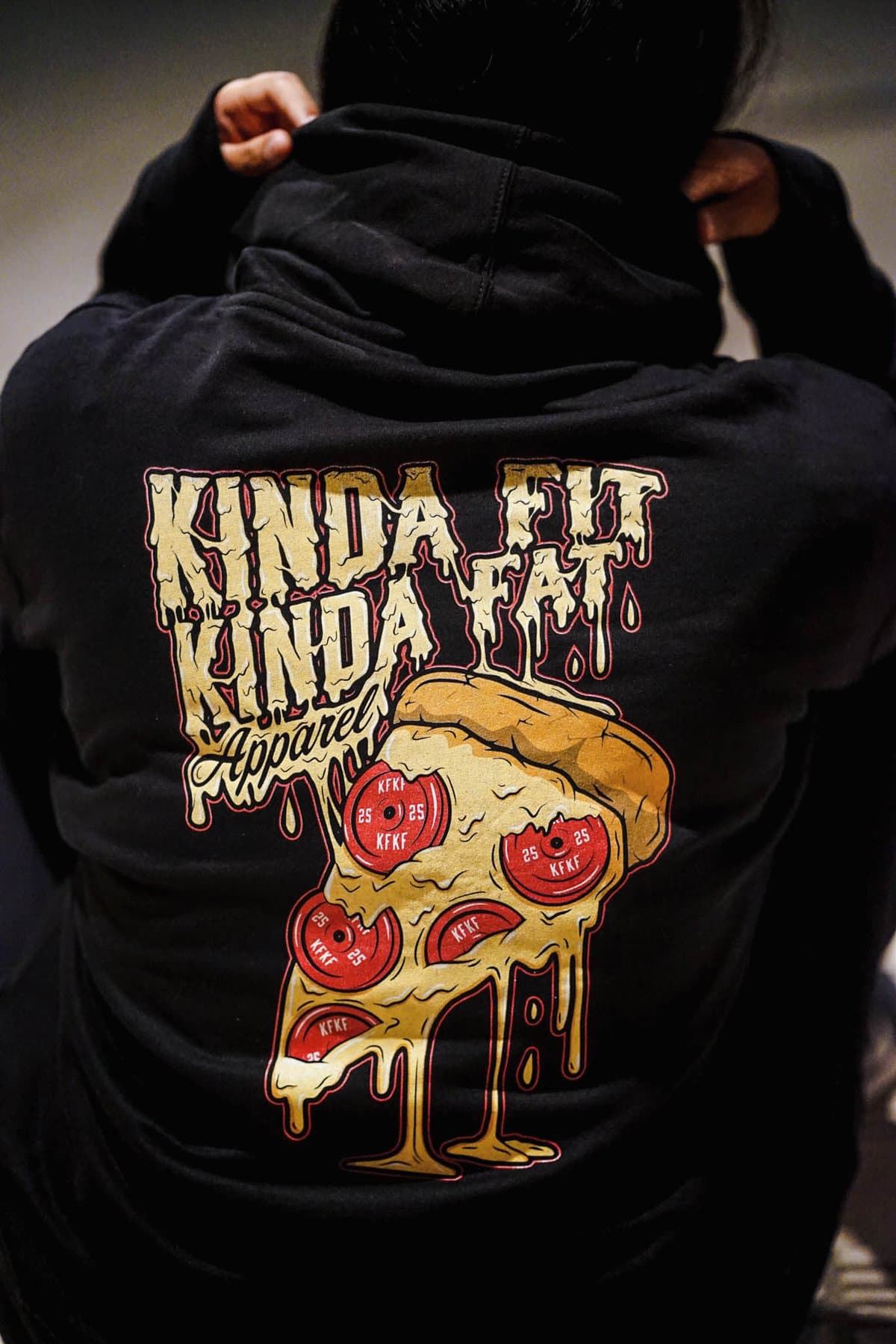 Kinda Fit Kinda Fat "Plateroni" Pizza Hoodie - 9 for 9