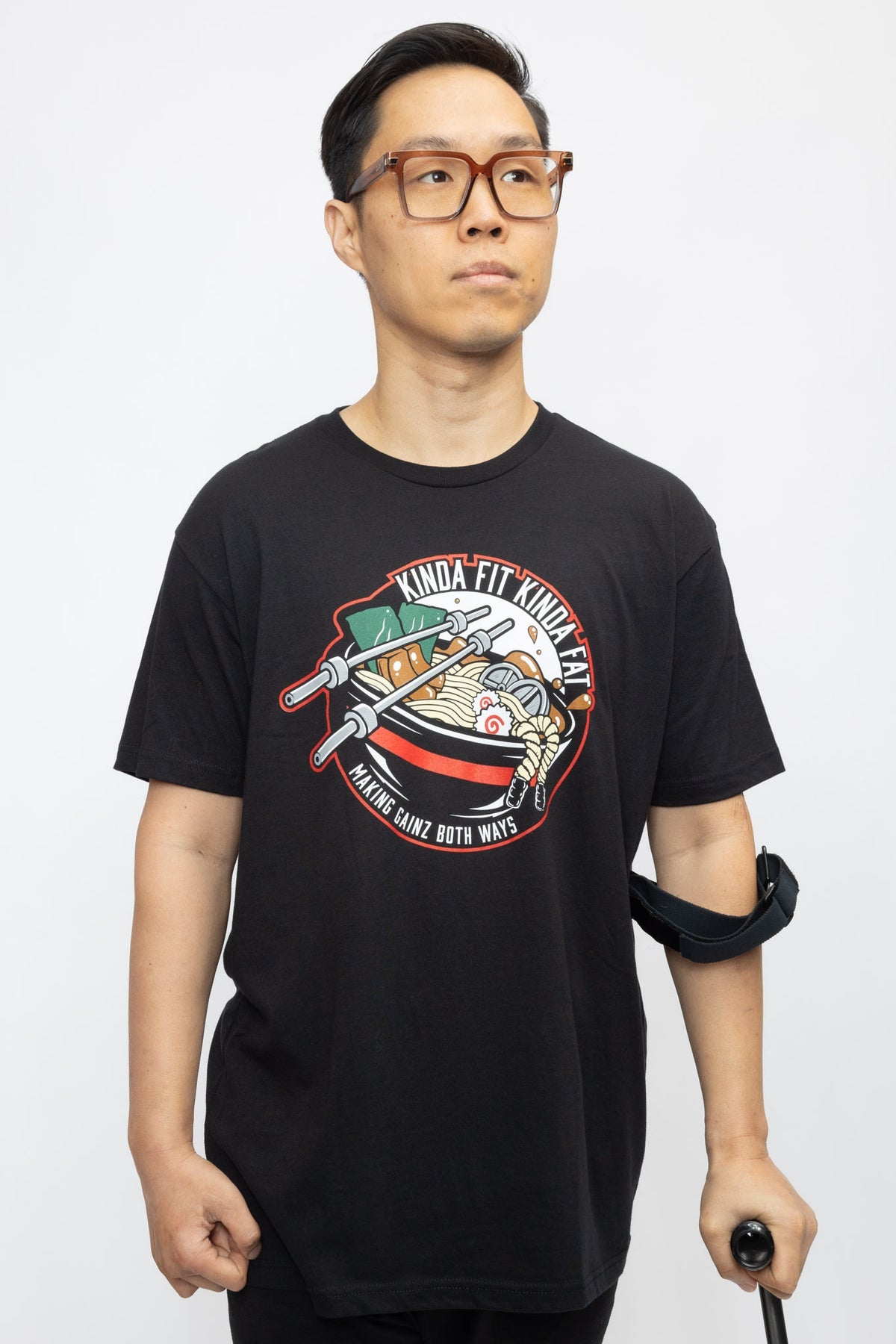 Kinda Fit Kinda Fat Ramen Ropes Tee (Black)