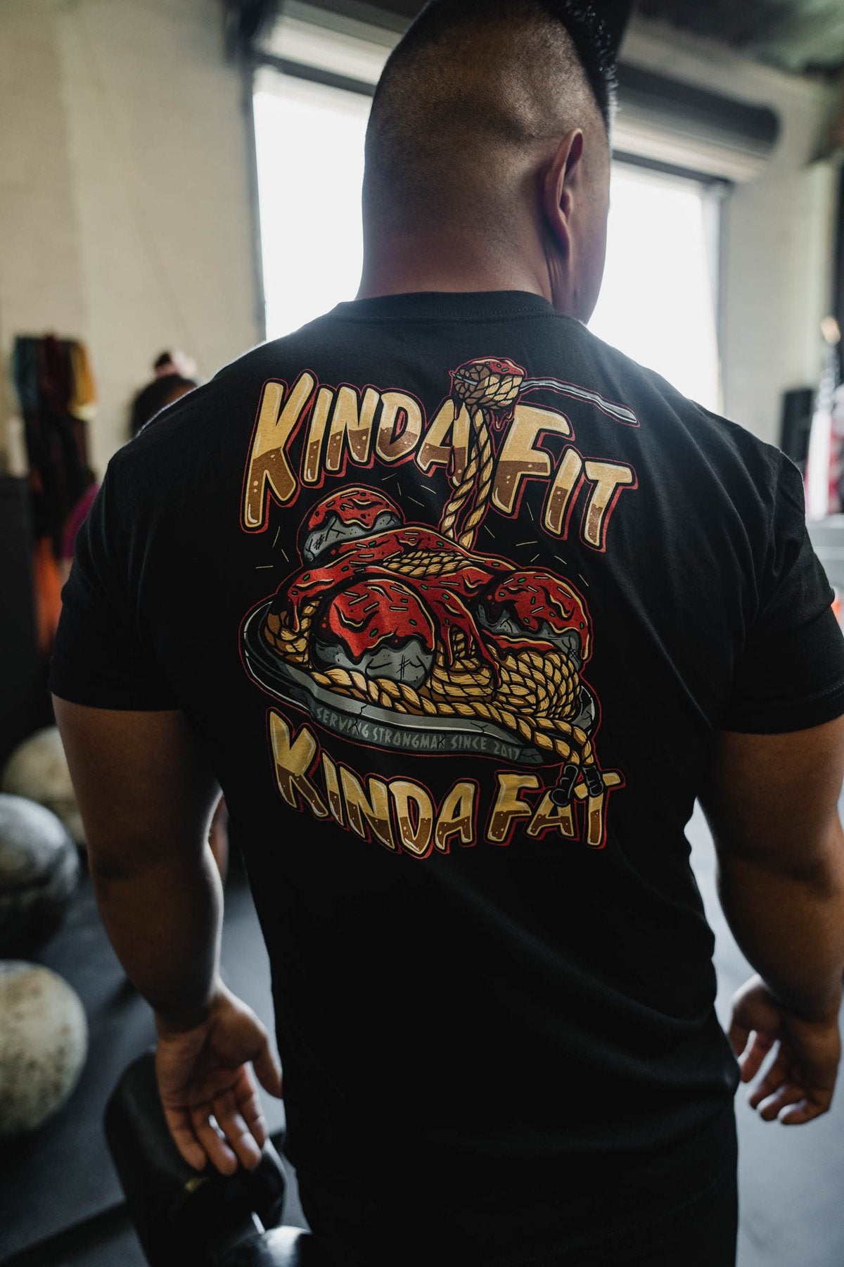 Kinda Fit Kinda Fat Strong Spaghetti Tee (Black) - 9 for 9