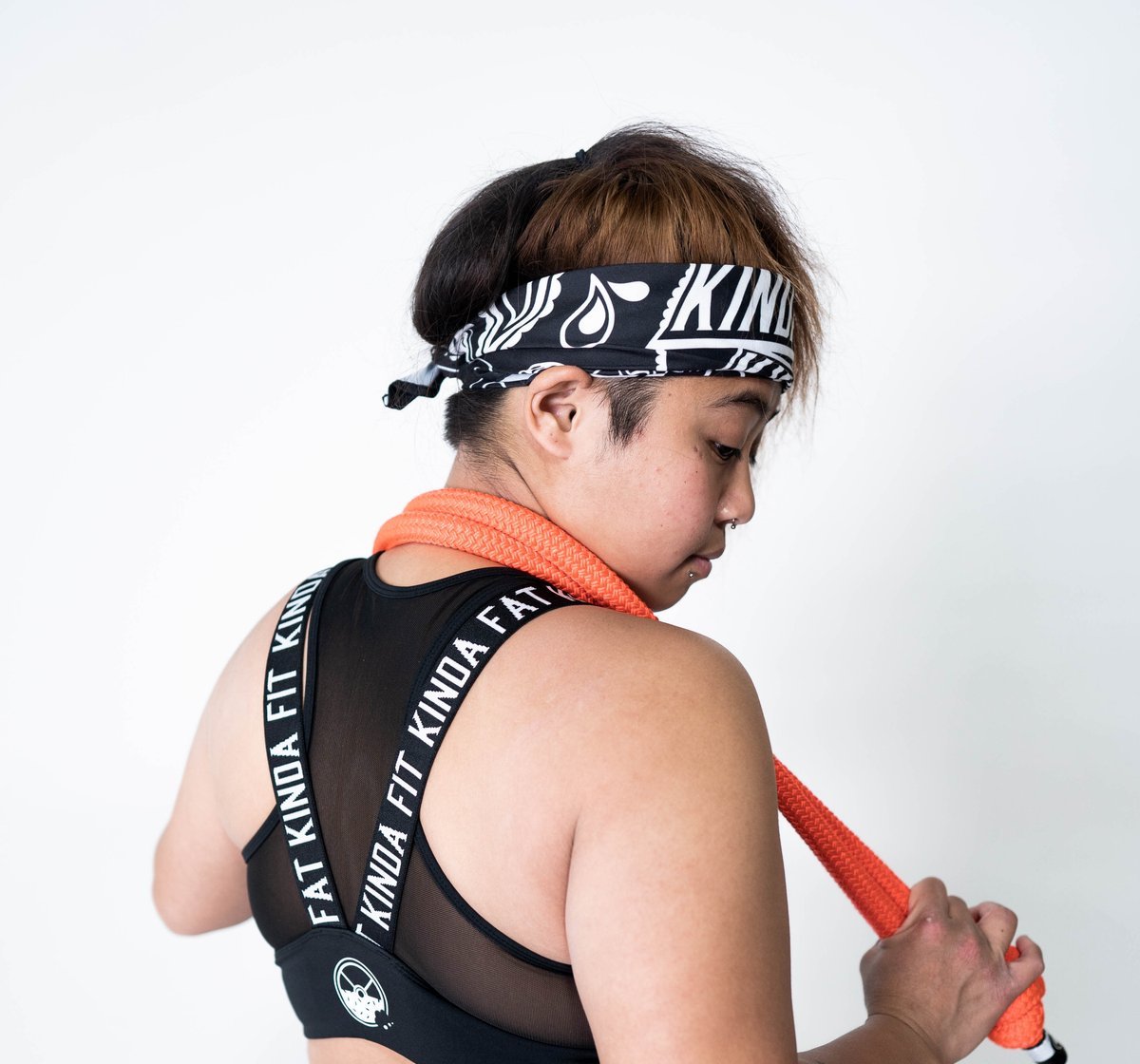 Kinda Fit Kinda Fat KFKF Black Bandana