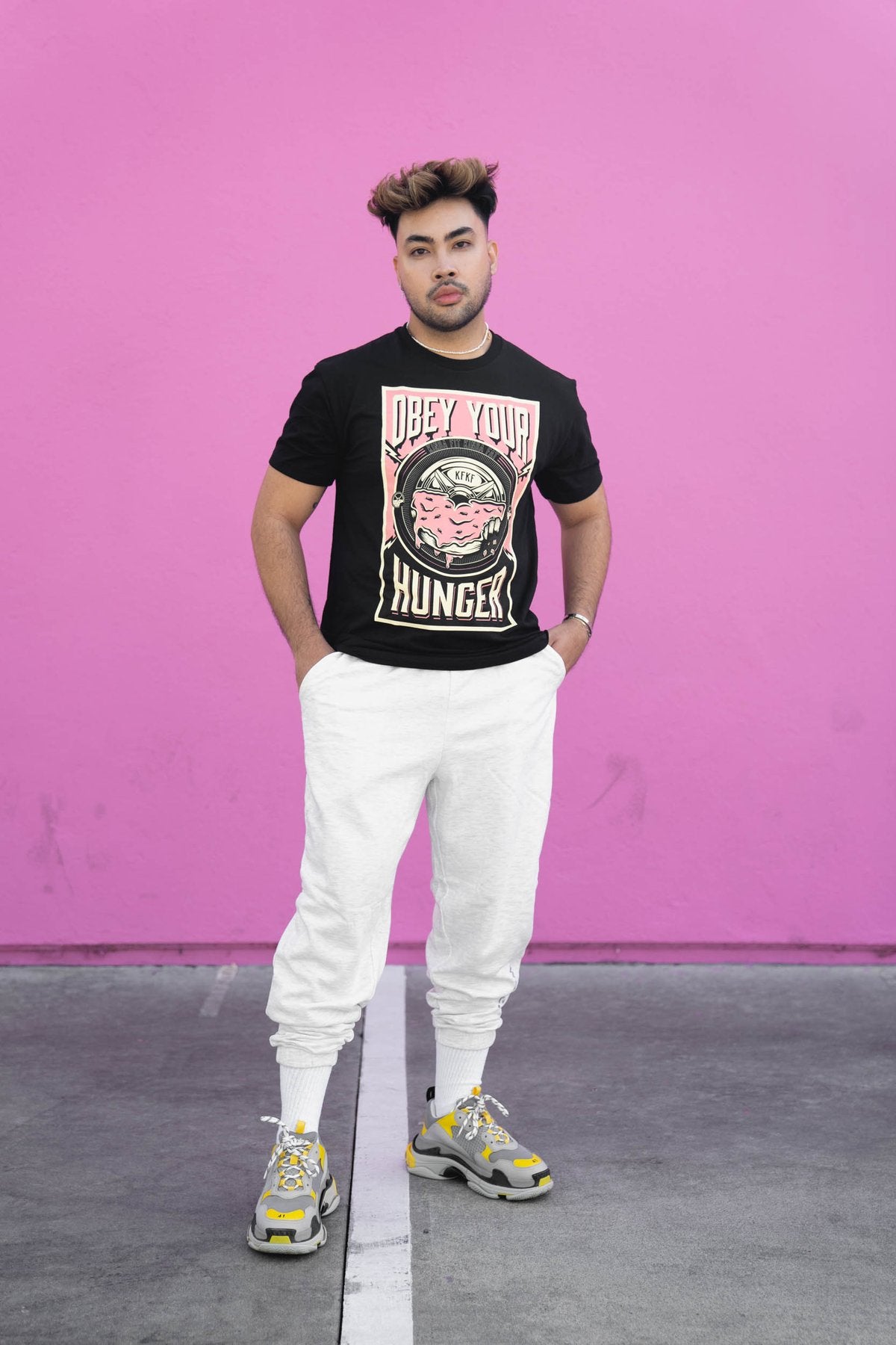 Kinda Fit Kinda Fat Burnt Obey Your Hunger Tee - 9 for 9