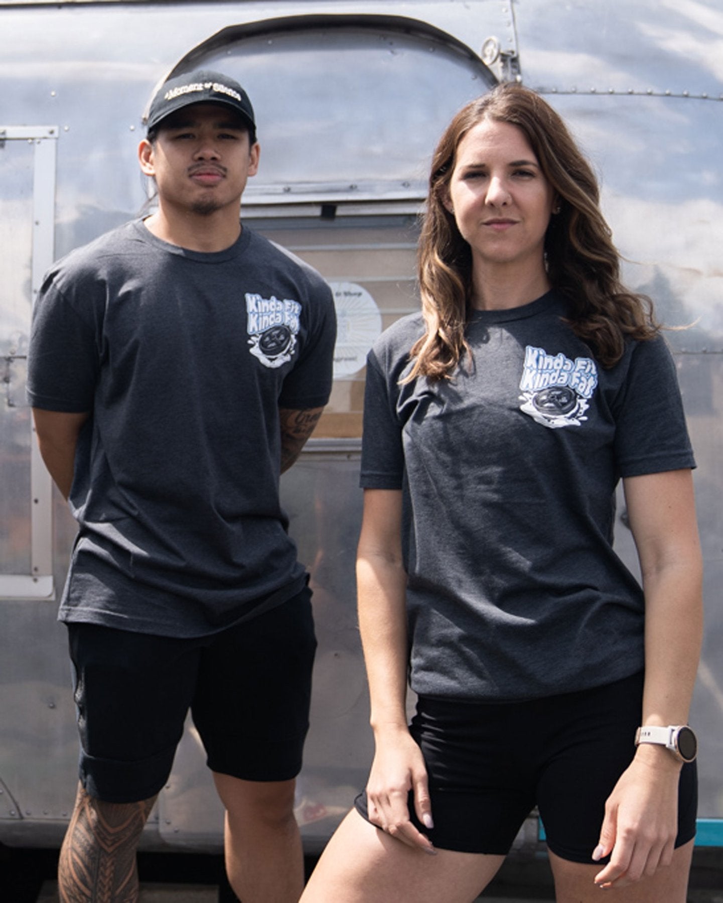 Kinda Fit Kinda Fat Cookie Sandwheych Grey Tee - 9 for 9