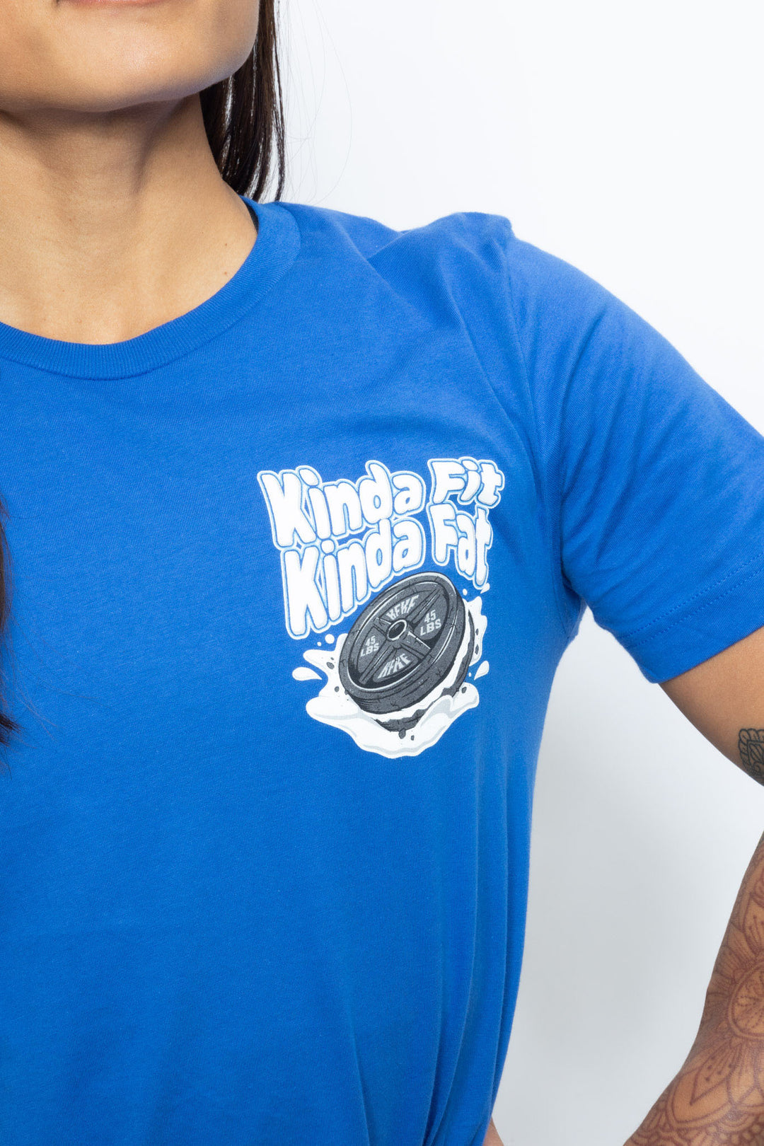 Kinda Fit Kinda Fat Cookie Sandwheych Tee (Blue)