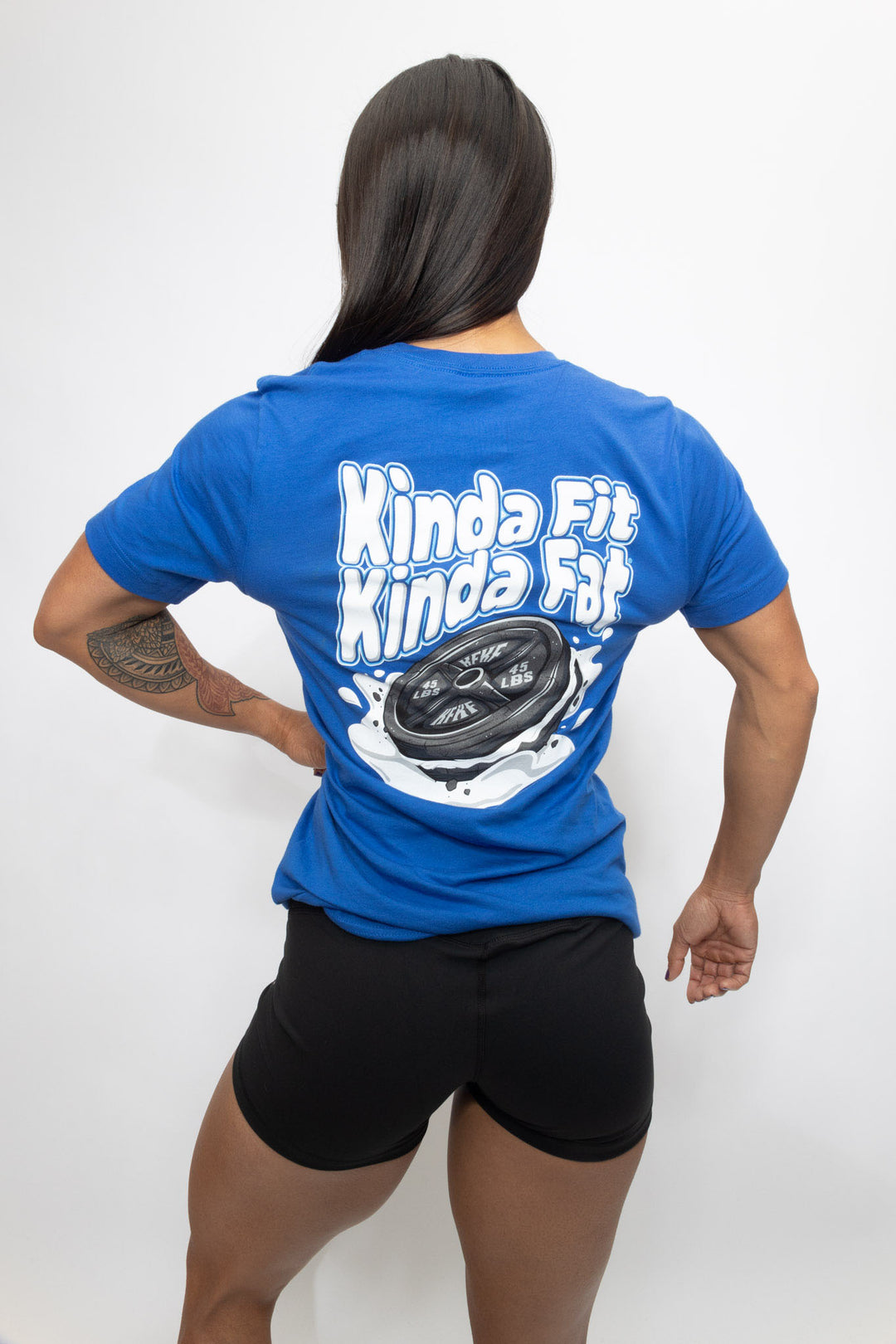 Kinda Fit Kinda Fat Cookie Sandwheych Tee (Blue)